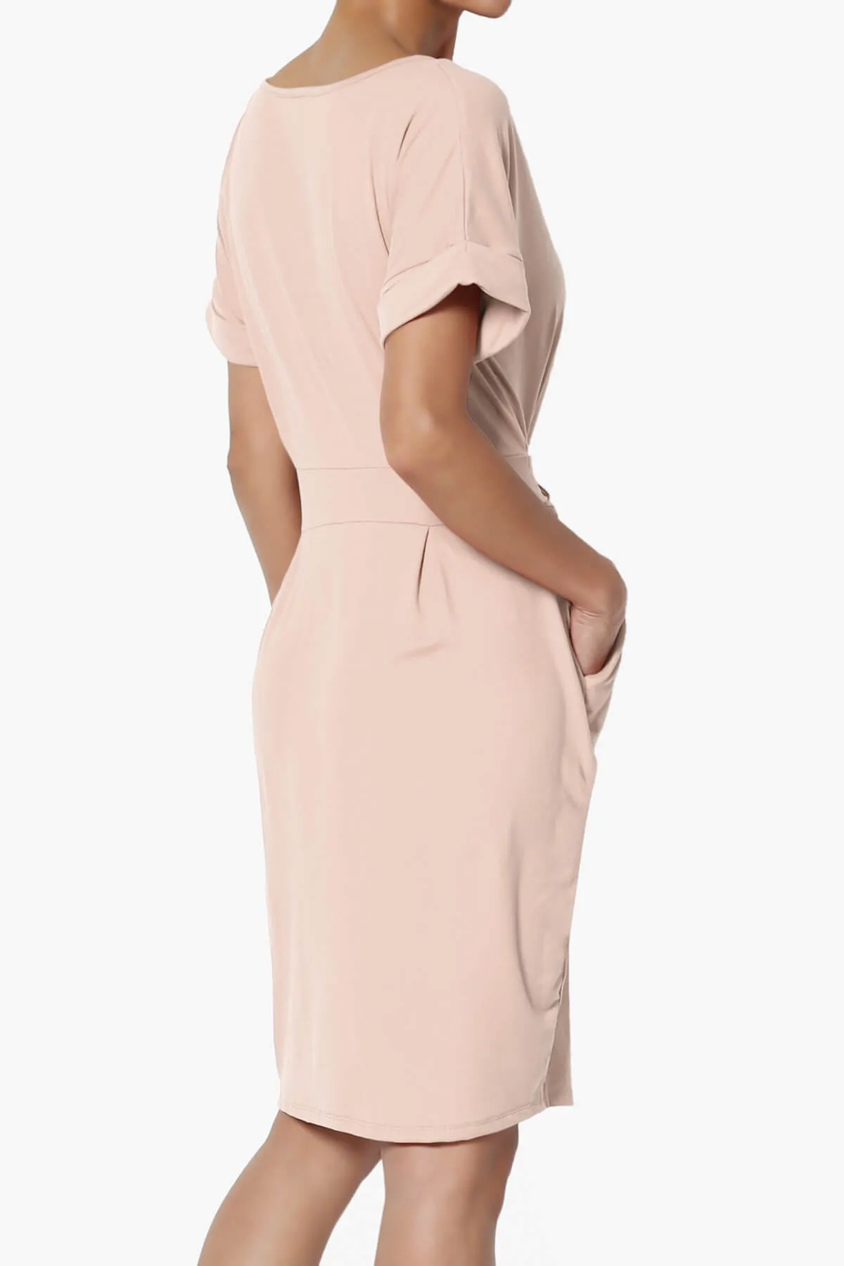 Pennie Tie Waist DTY Jersey Dress PLUS