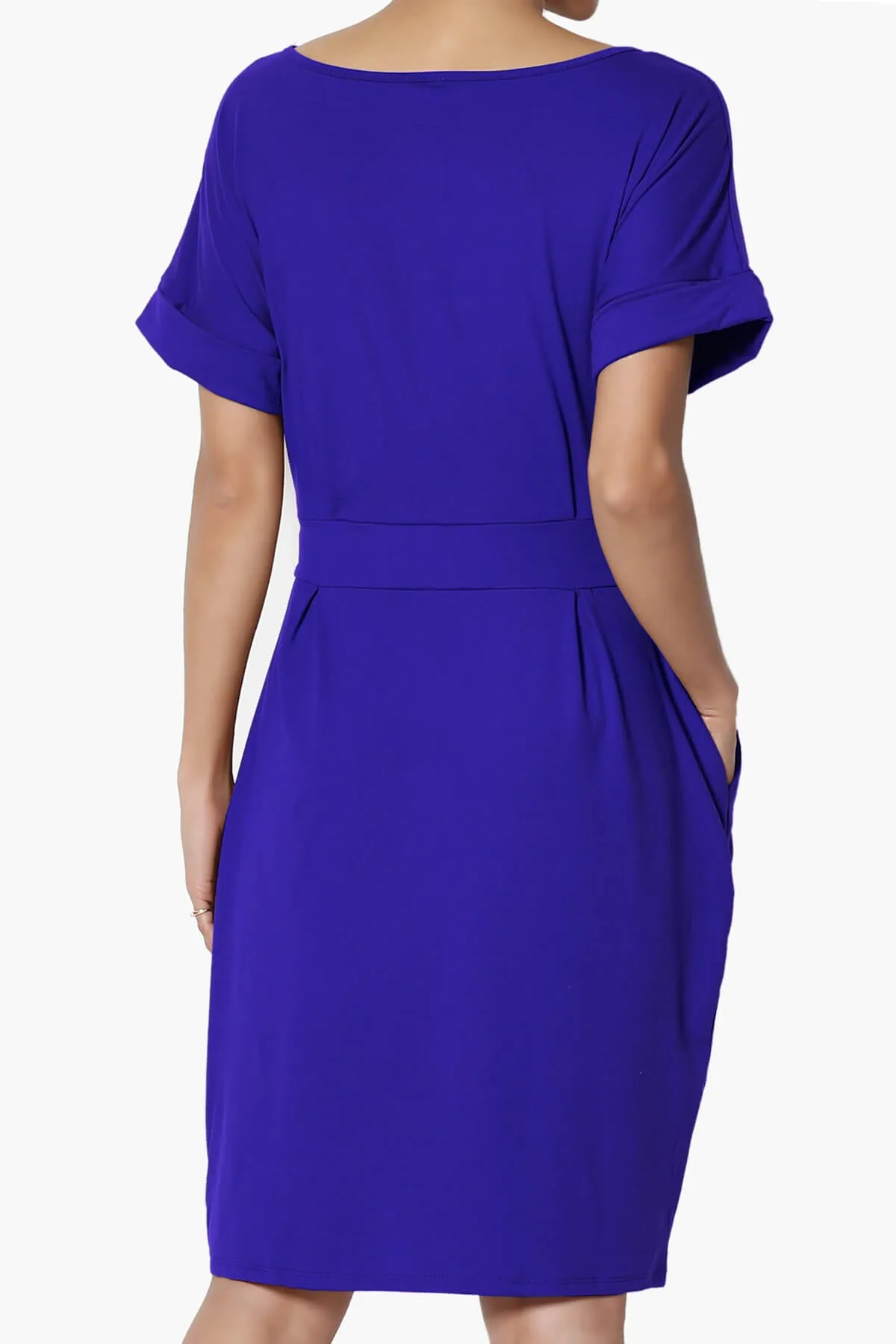 Pennie Tie Waist DTY Jersey Dress PLUS