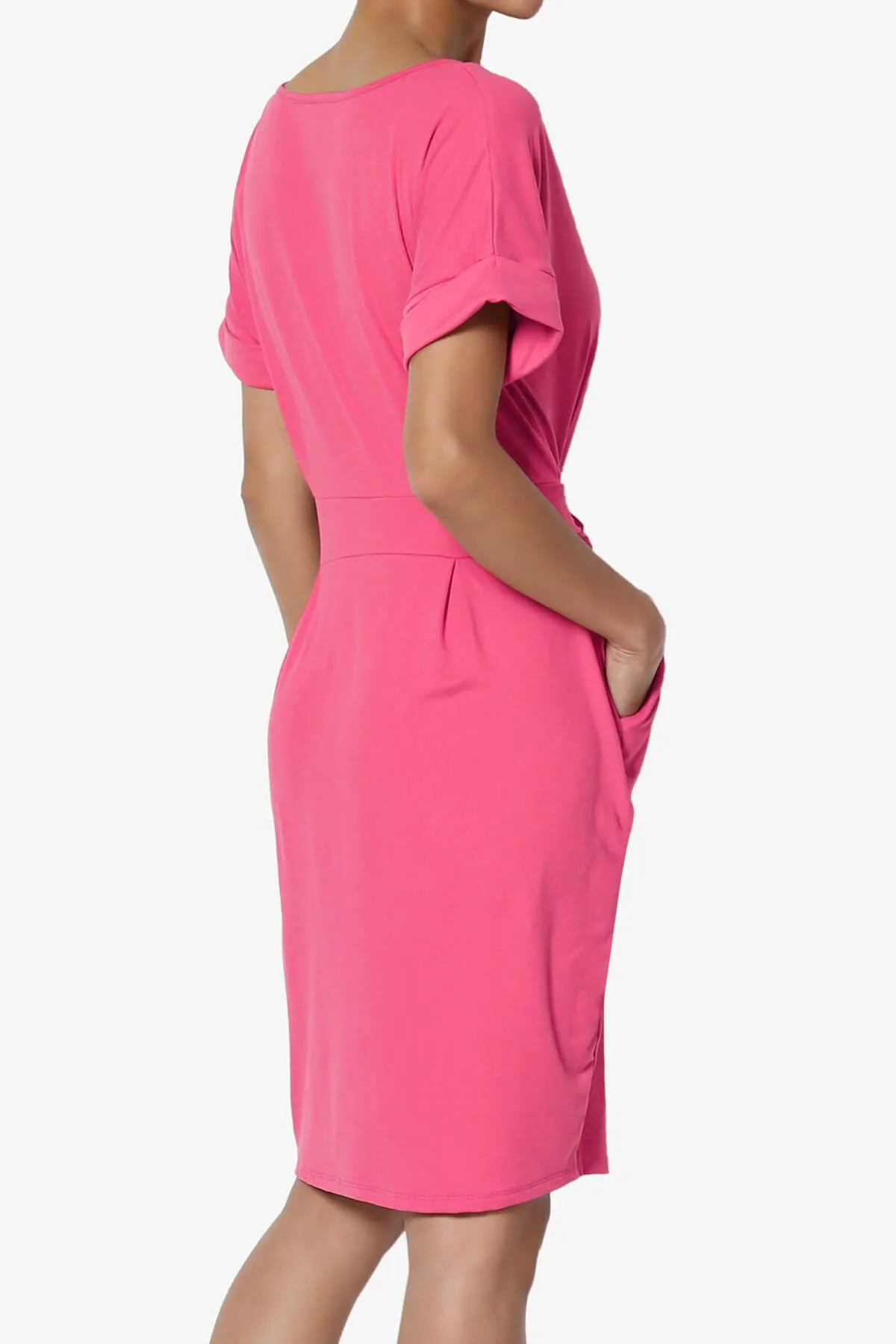 Pennie Tie Waist DTY Jersey Dress PLUS