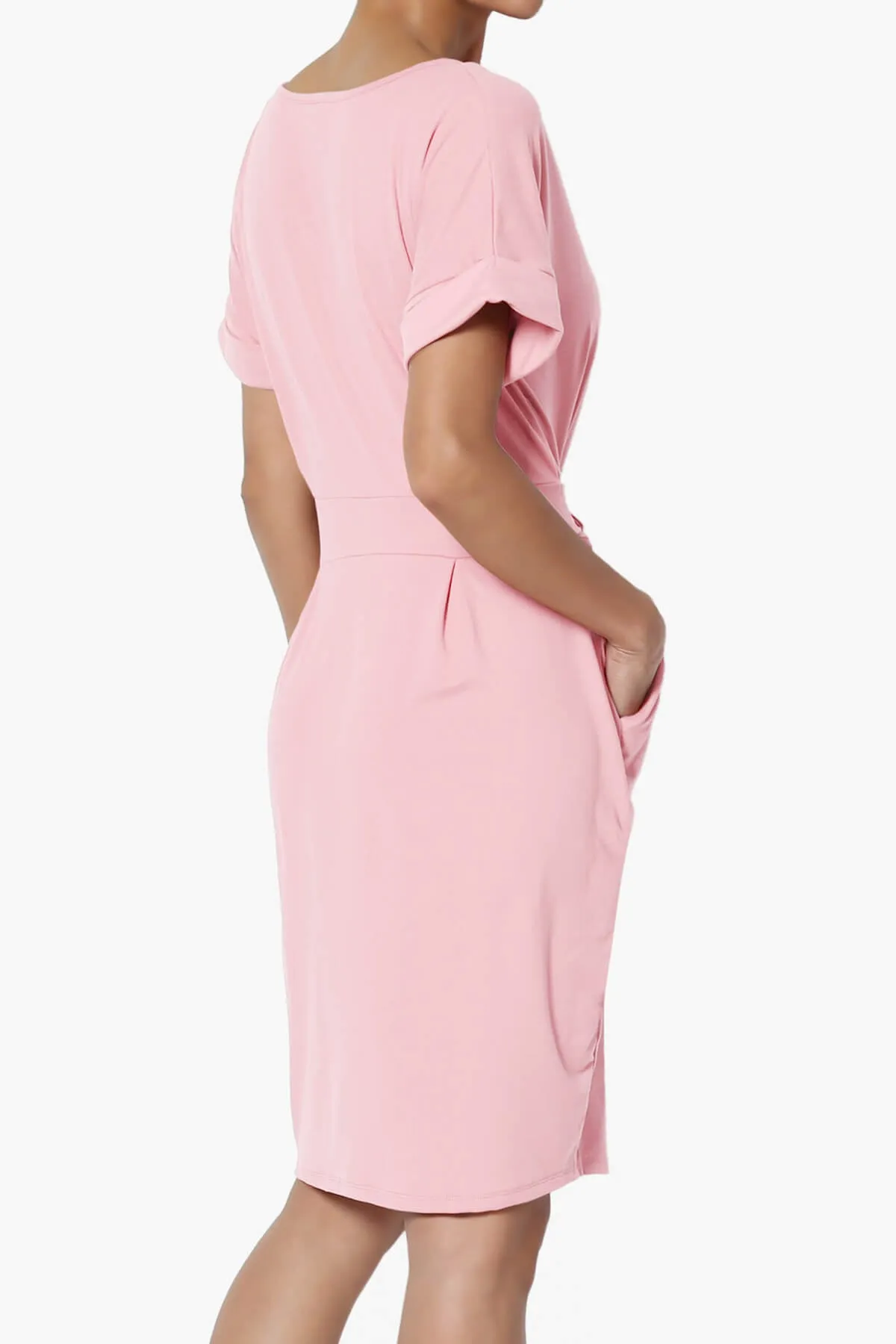 Pennie Tie Waist DTY Jersey Dress PLUS