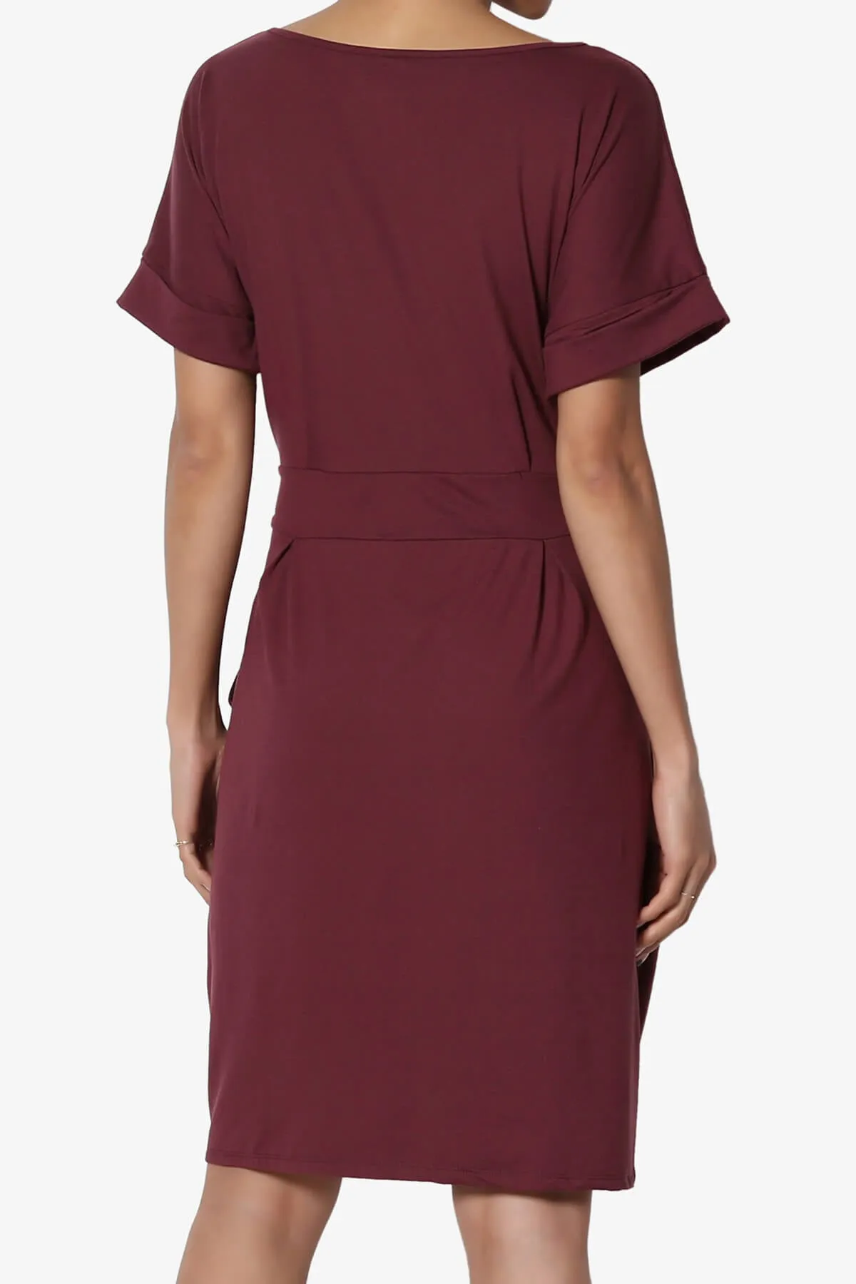 Pennie Tie Waist DTY Jersey Dress PLUS