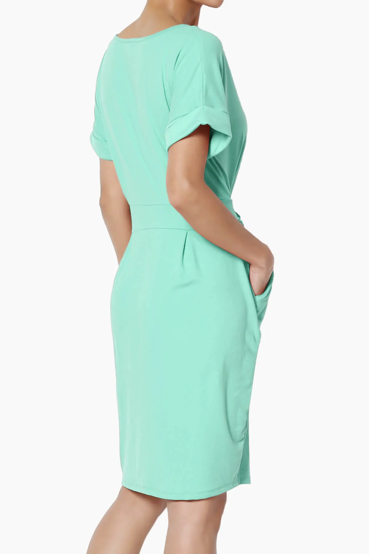 Pennie Tie Waist DTY Jersey Dress PLUS