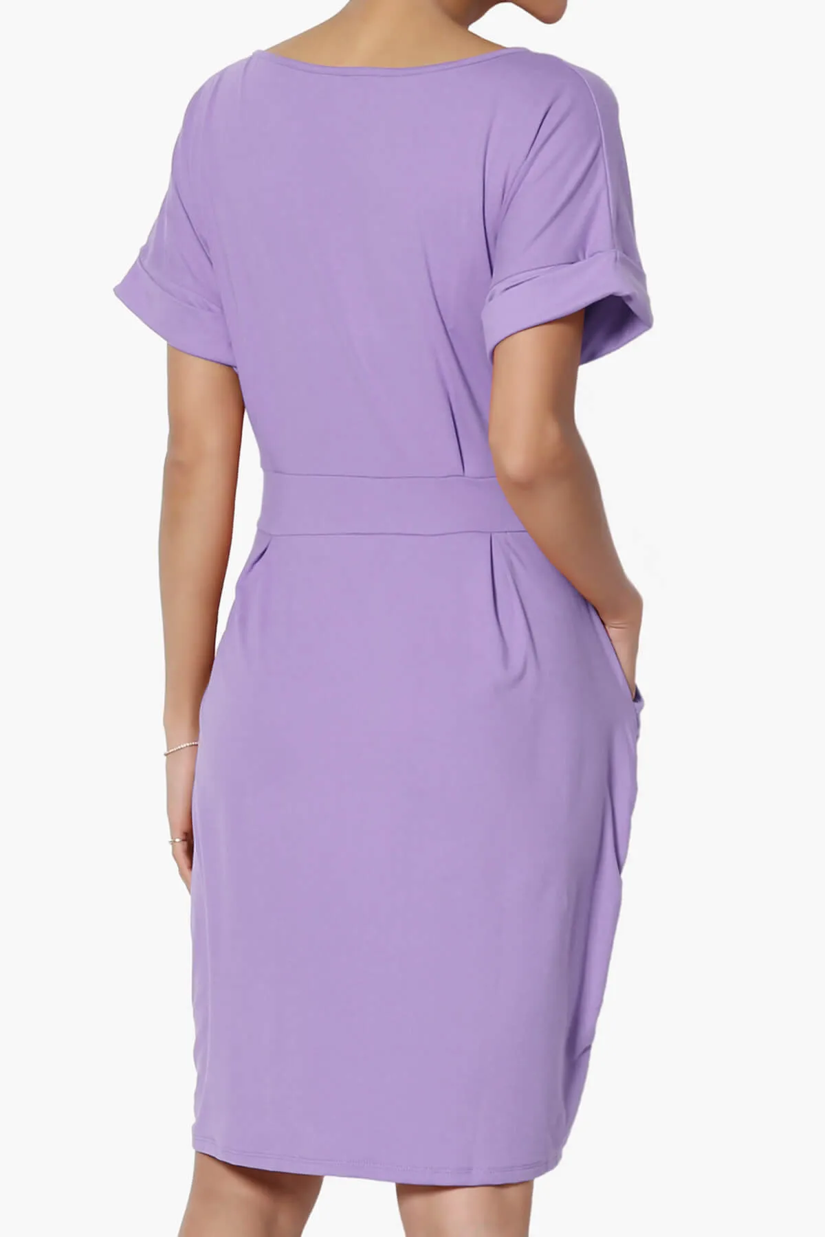 Pennie Tie Waist DTY Jersey Dress PLUS
