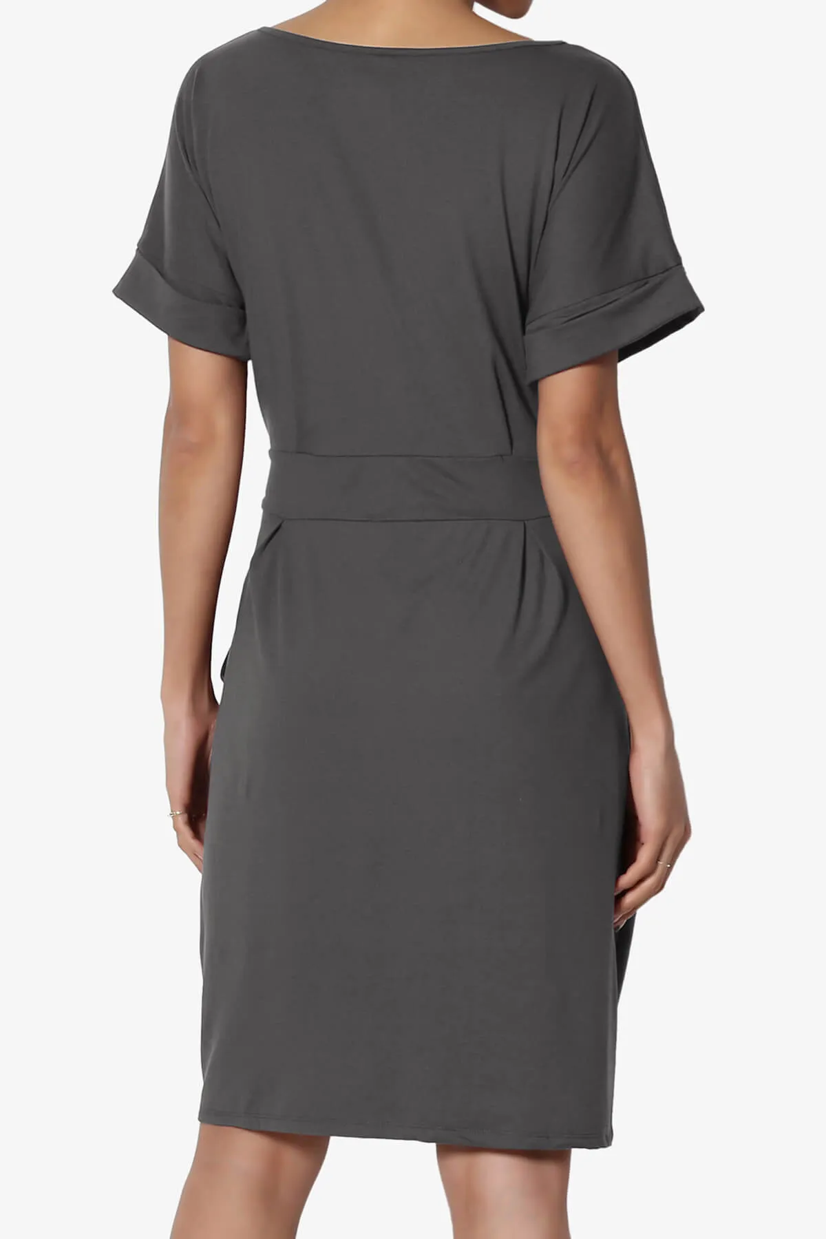 Pennie Tie Waist DTY Jersey Dress PLUS
