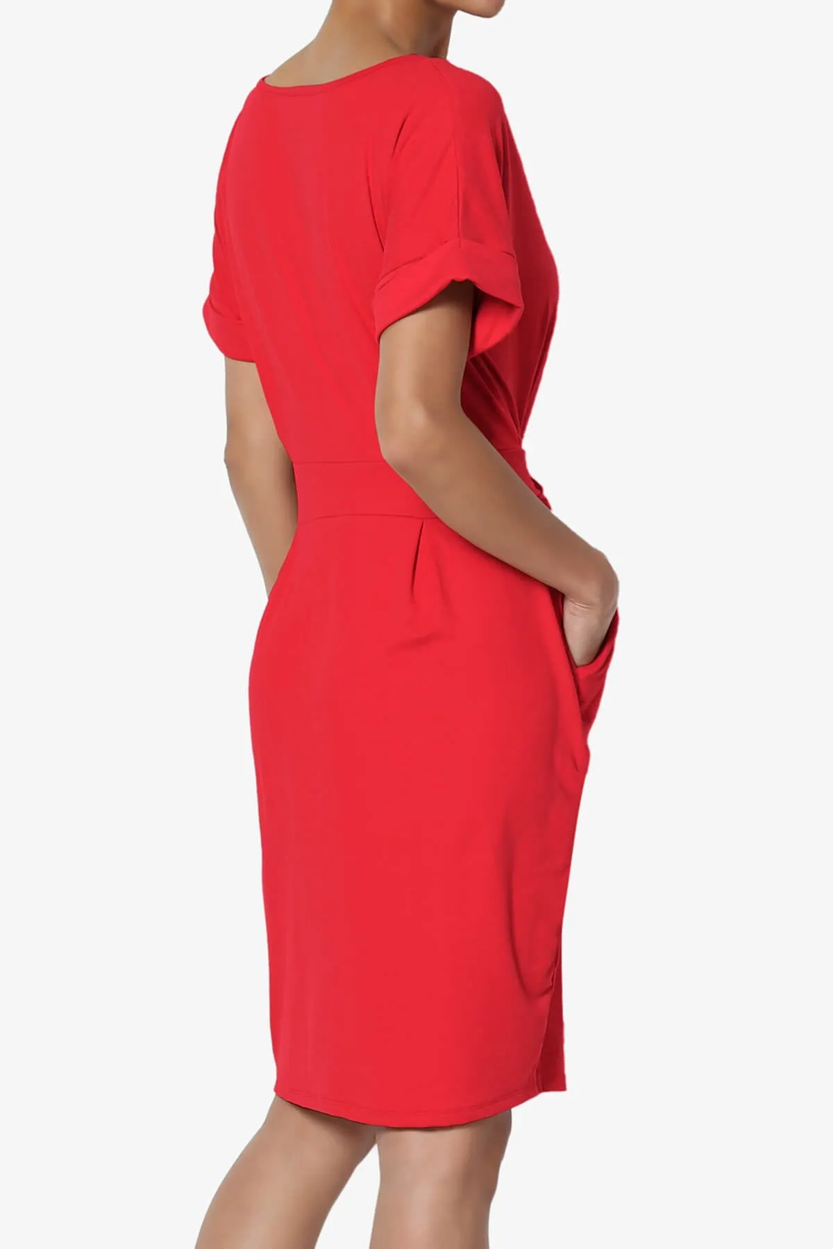 Pennie Tie Waist DTY Jersey Dress PLUS
