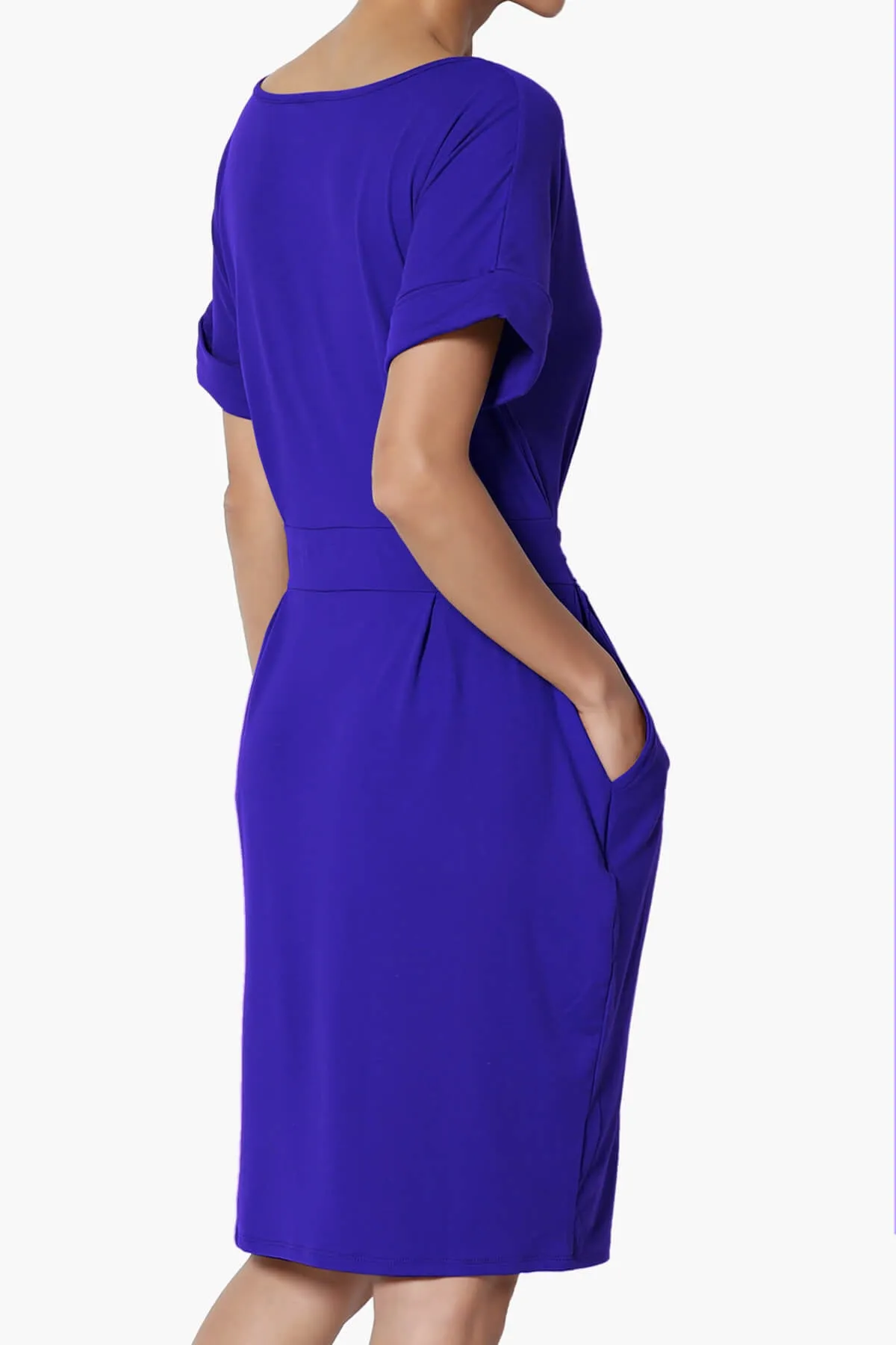 Pennie Tie Waist DTY Jersey Dress PLUS