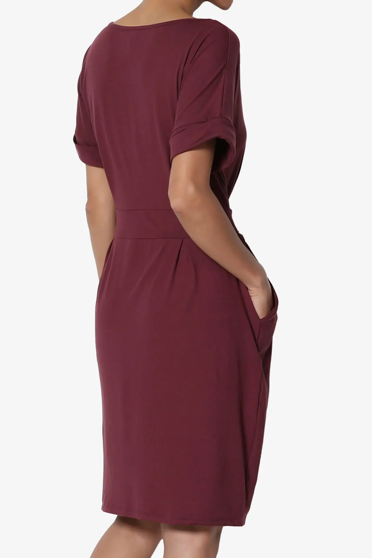 Pennie Tie Waist DTY Jersey Dress PLUS