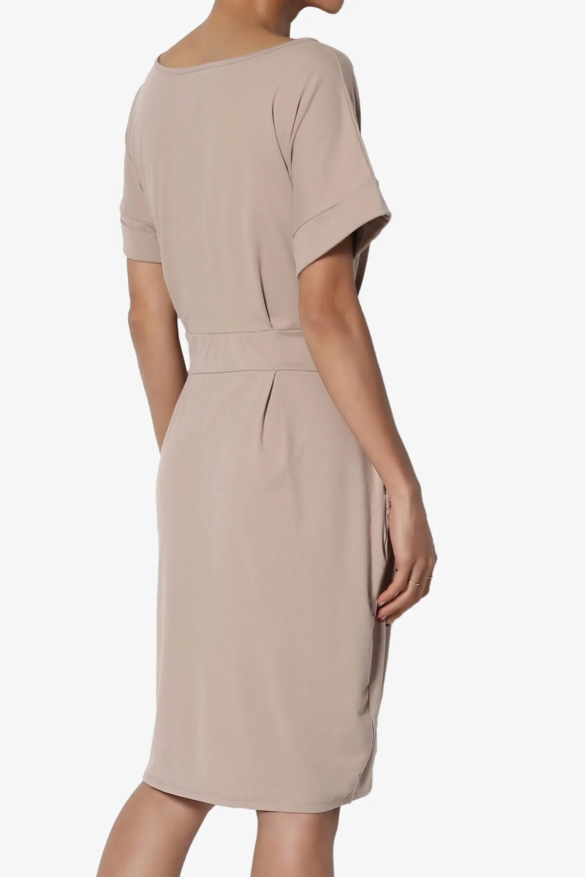 Pennie Tie Waist DTY Jersey Dress PLUS