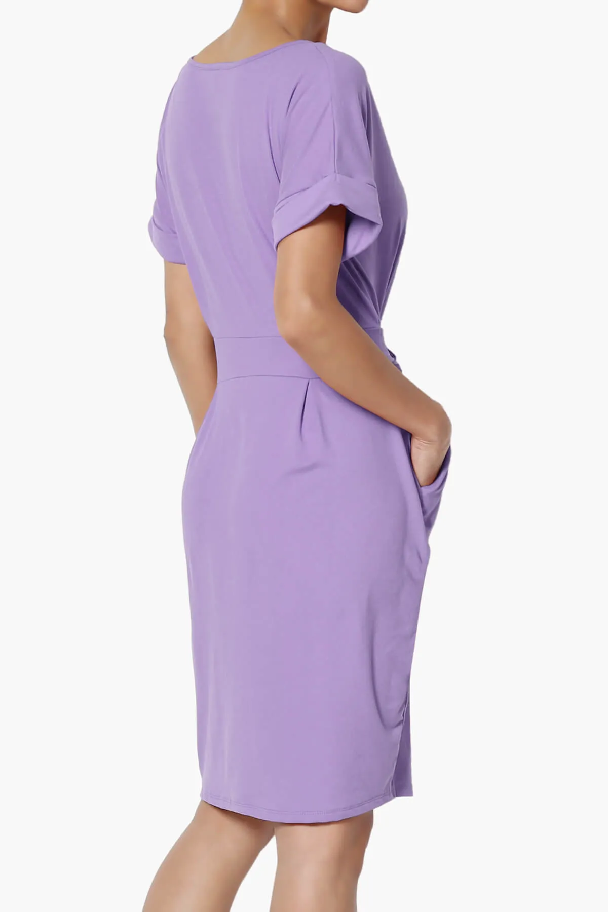 Pennie Tie Waist DTY Jersey Dress PLUS
