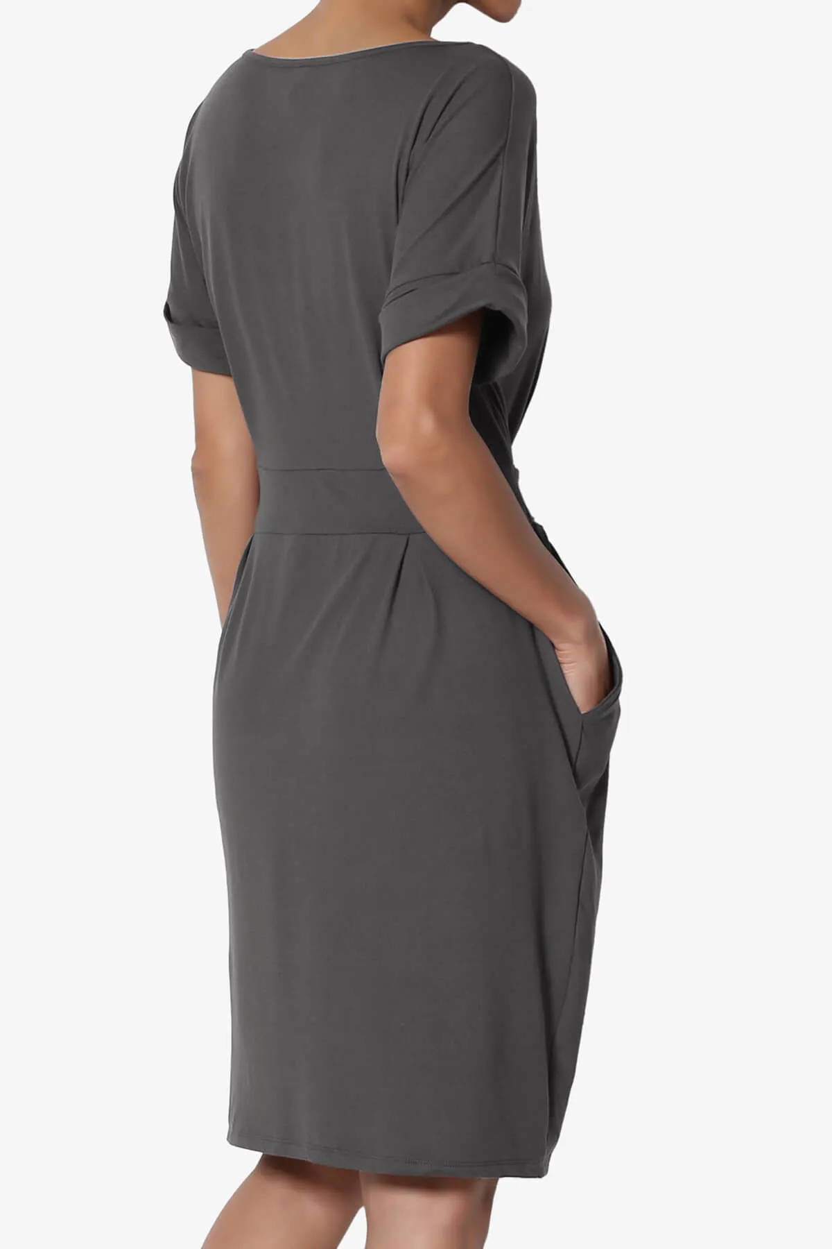 Pennie Tie Waist DTY Jersey Dress PLUS