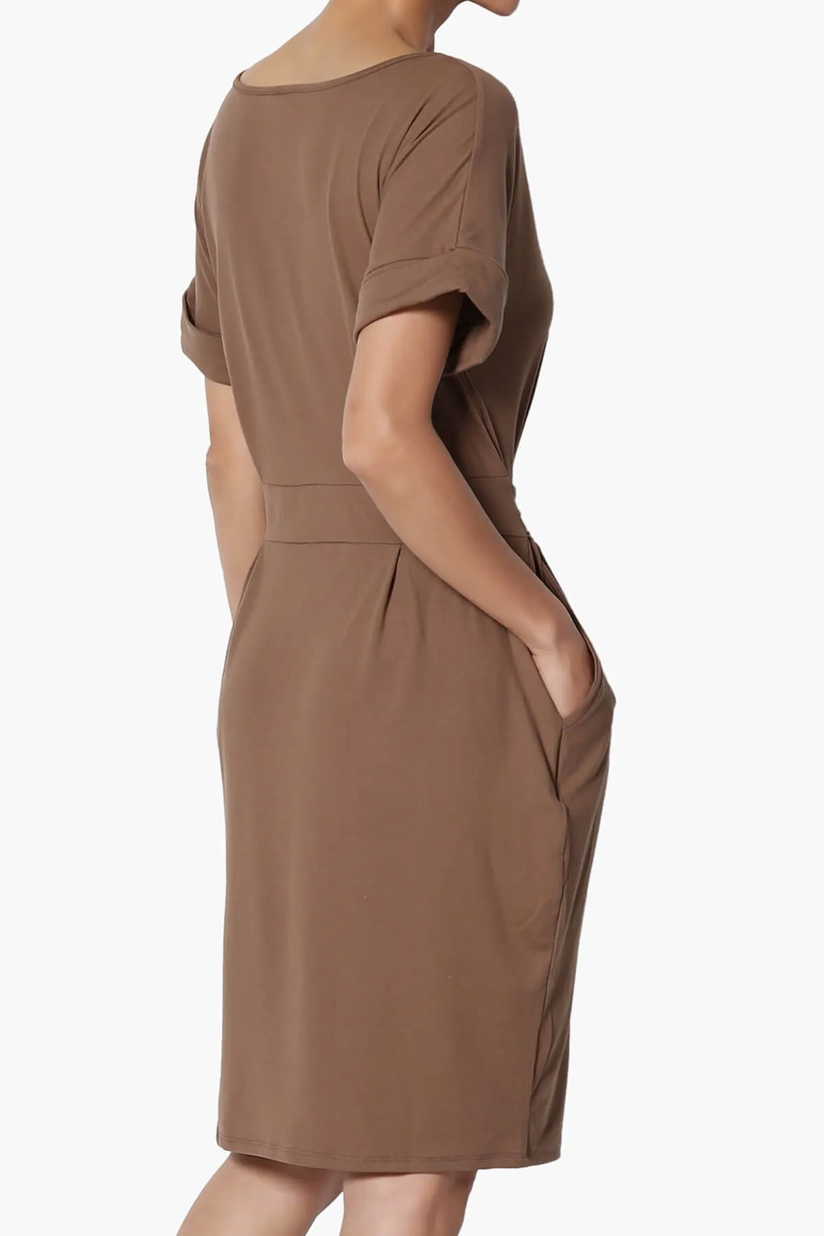 Pennie Tie Waist DTY Jersey Dress PLUS