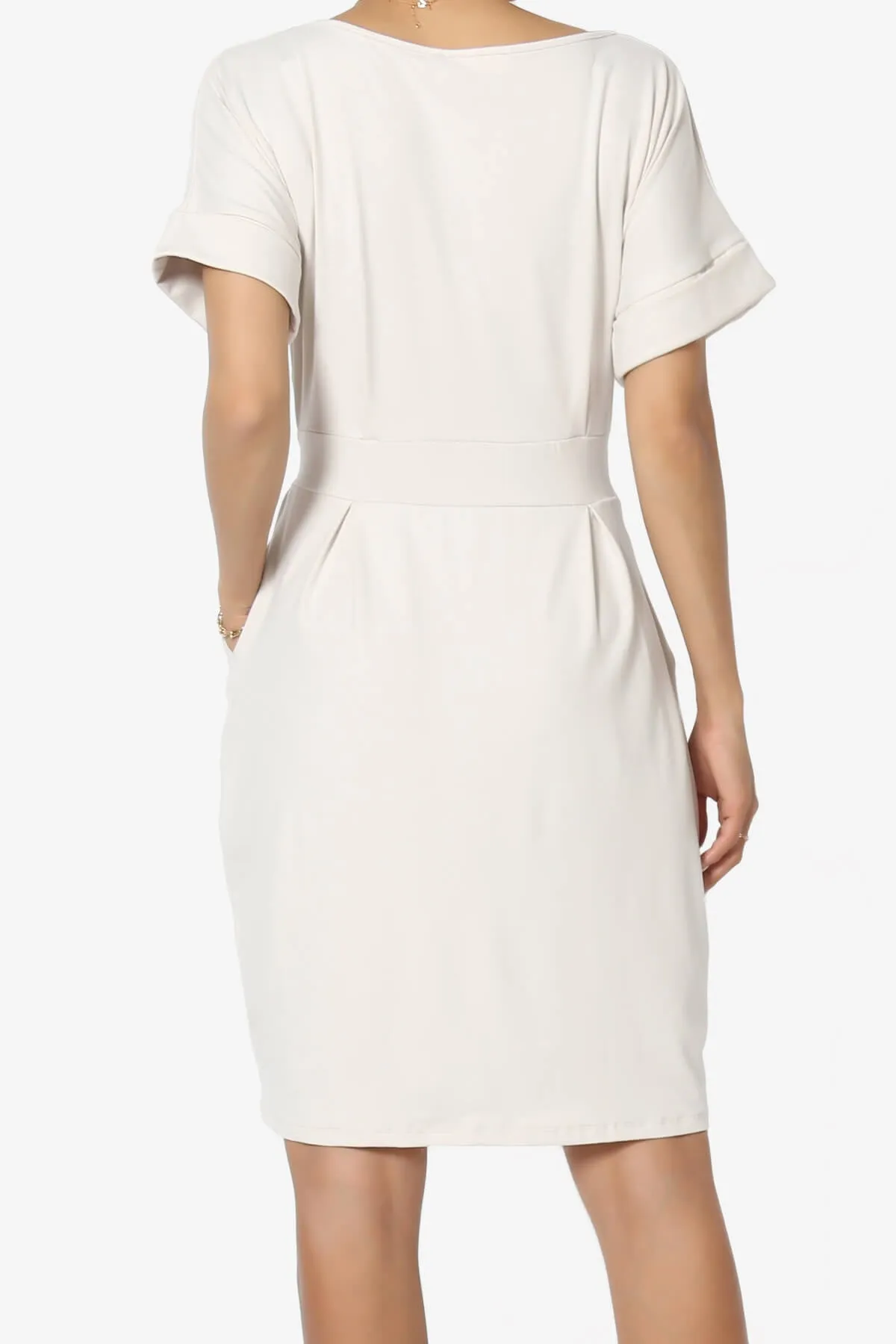 Pennie Tie Waist DTY Jersey Dress PLUS