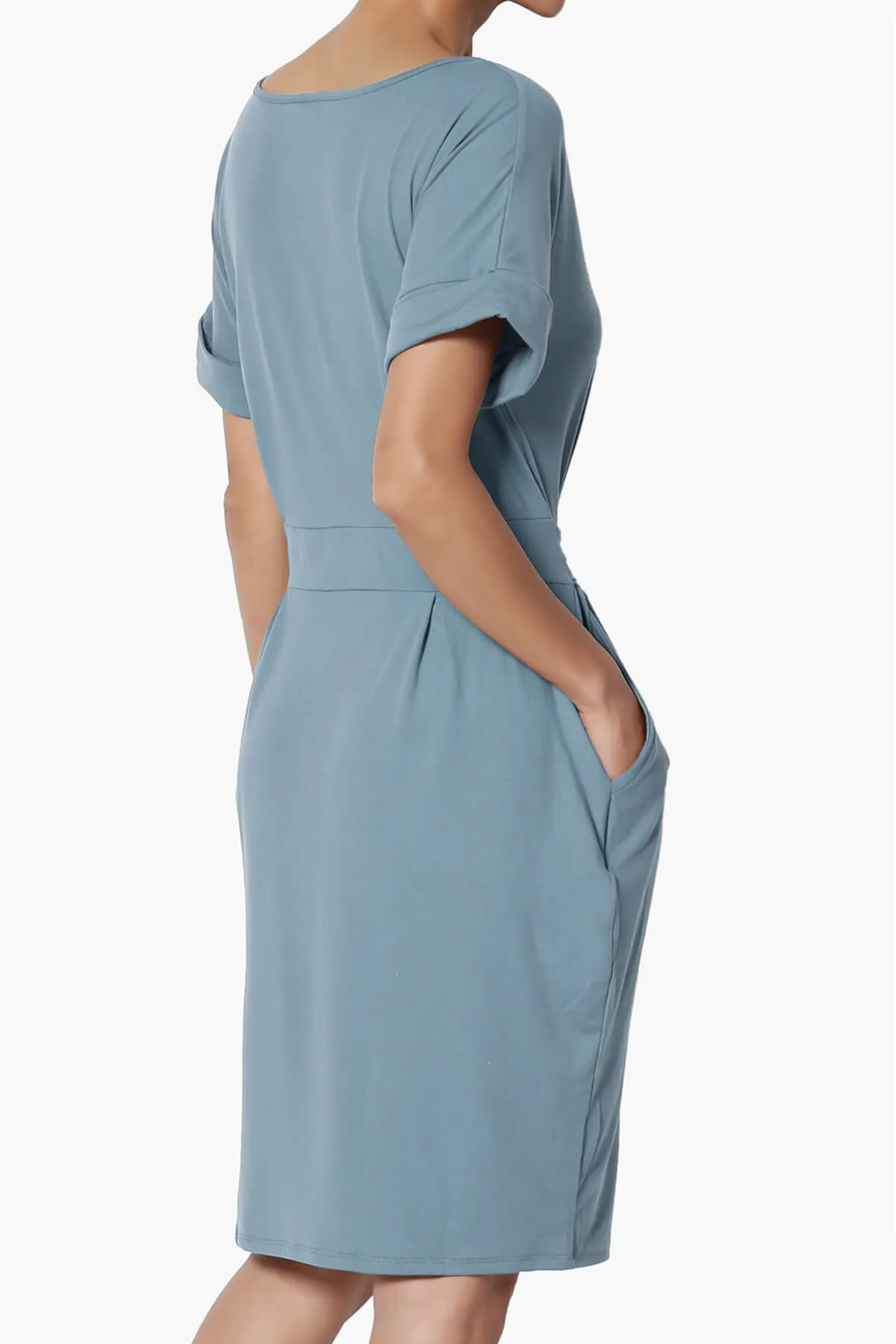 Pennie Tie Waist DTY Jersey Dress PLUS