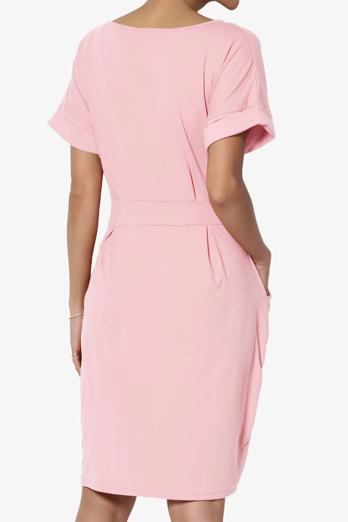 Pennie Tie Waist DTY Jersey Dress PLUS