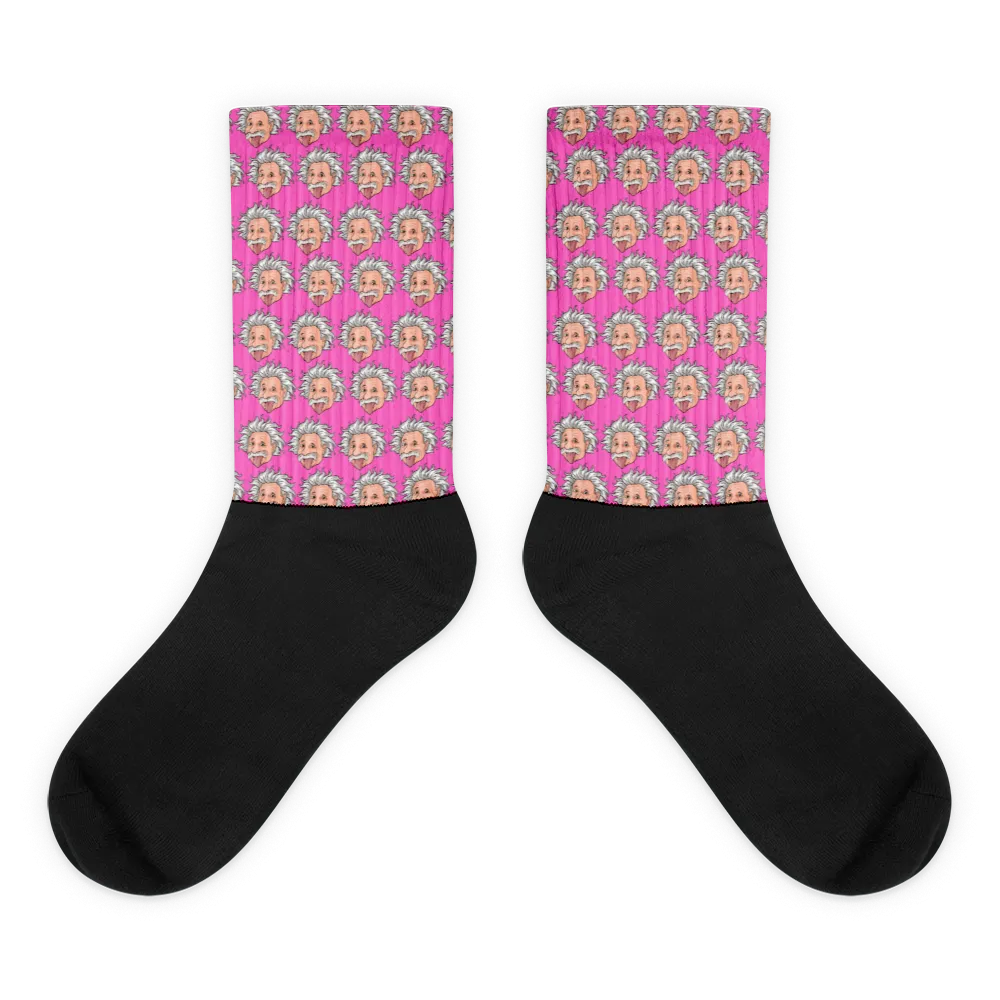 Pink Einstein Socks