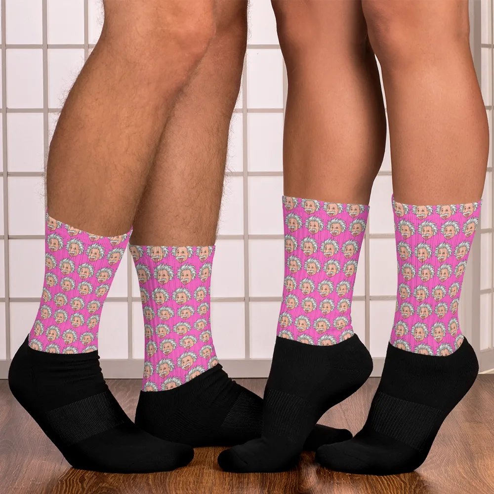 Pink Einstein Socks