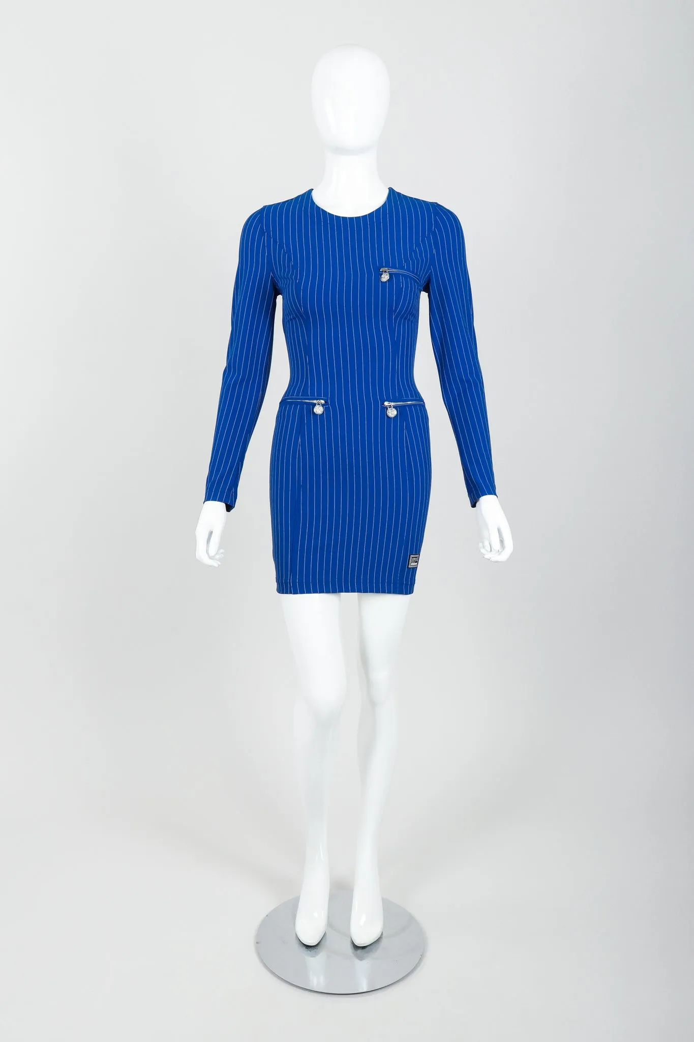 Pinstripe Bodycon Dress
