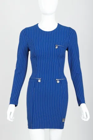 Pinstripe Bodycon Dress