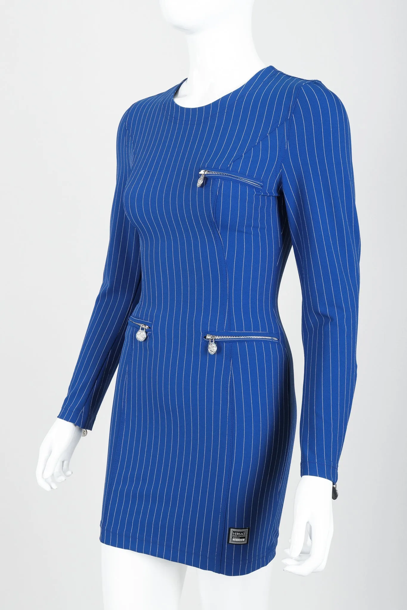 Pinstripe Bodycon Dress