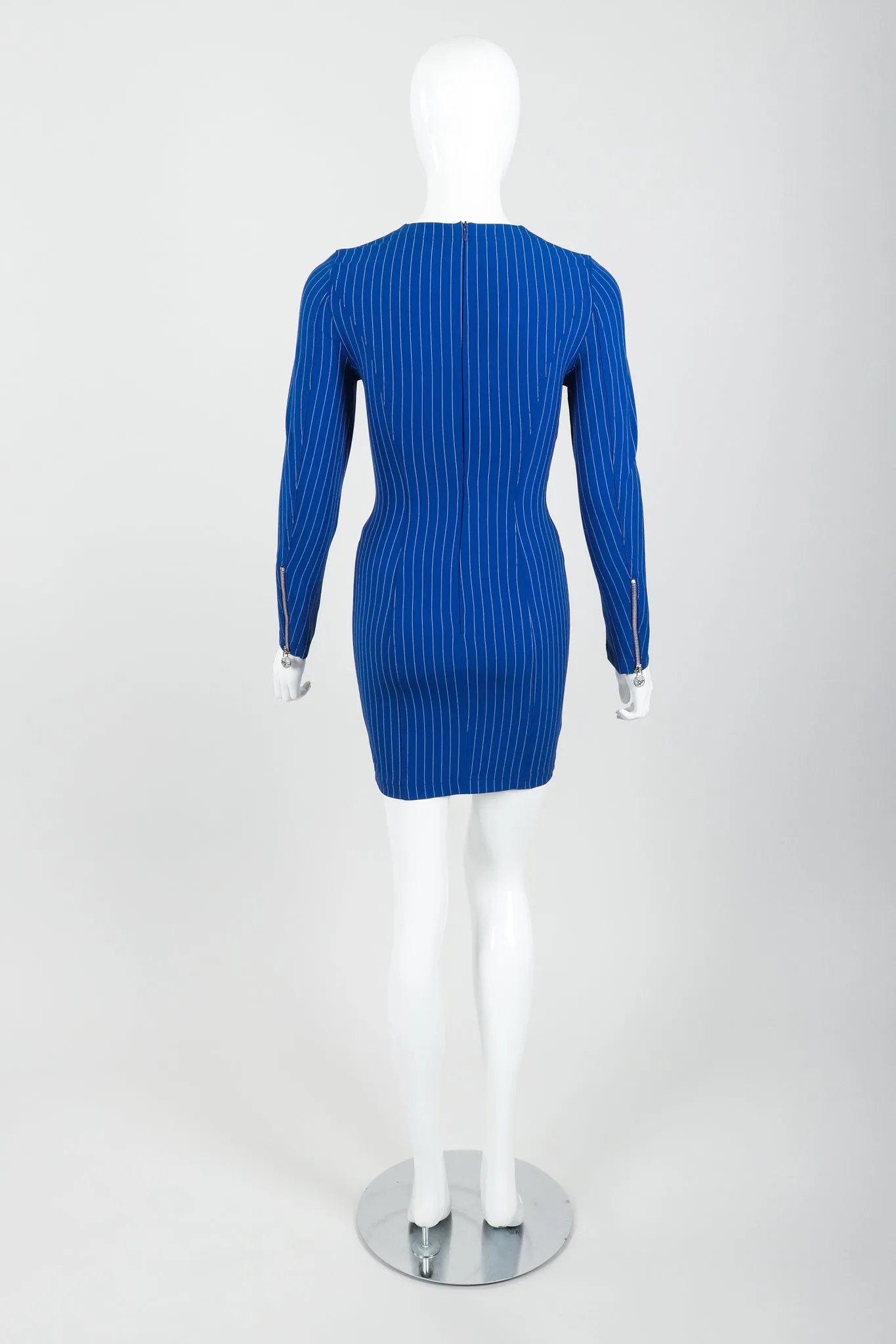 Pinstripe Bodycon Dress