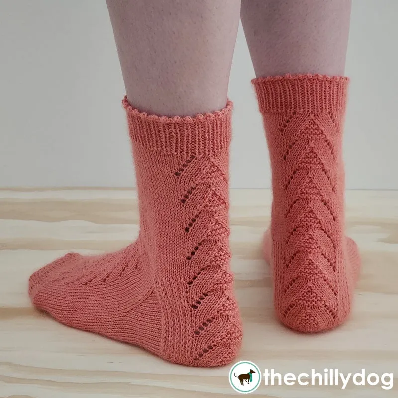 Polarity Socks (Toe-Up): Knitting Pattern PDF