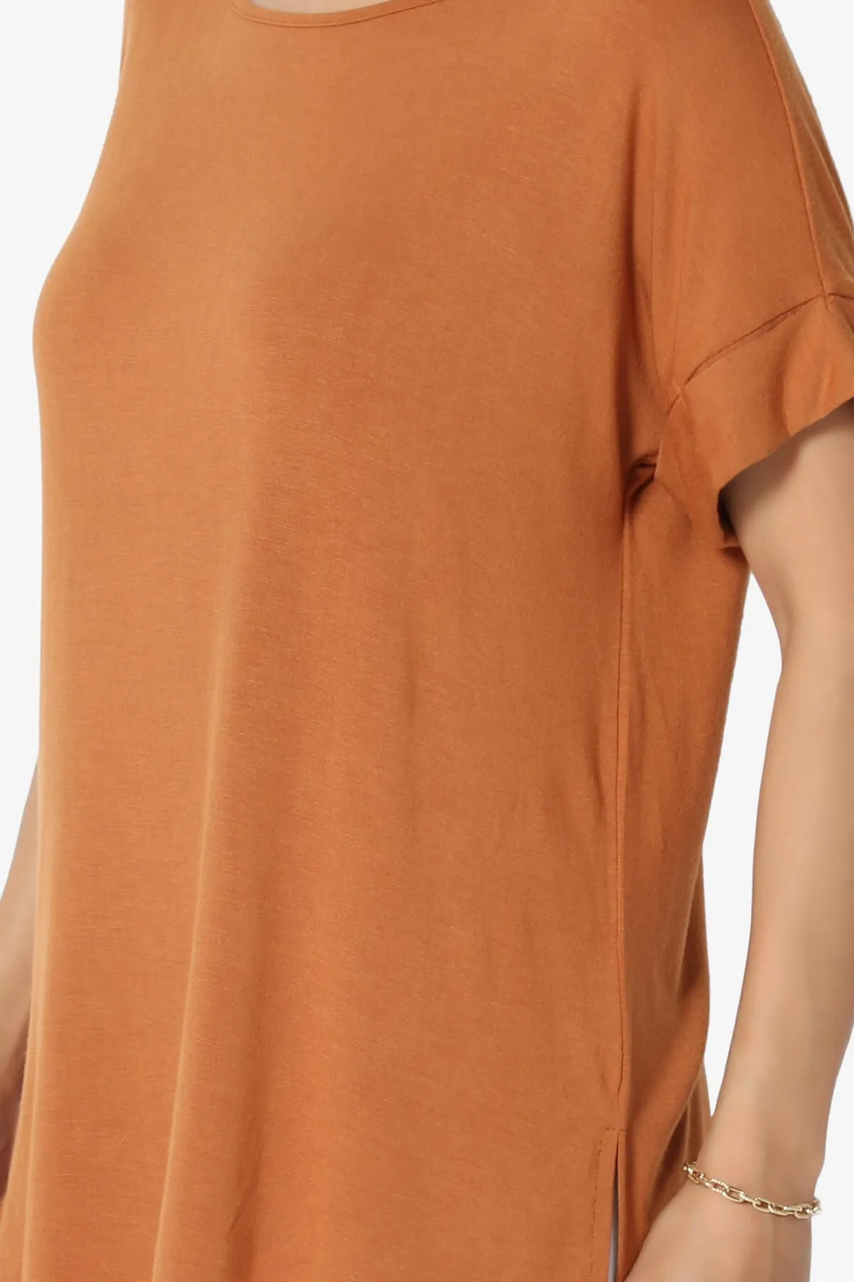 Poloma Modal Jersey Boat Neck Top PLUS