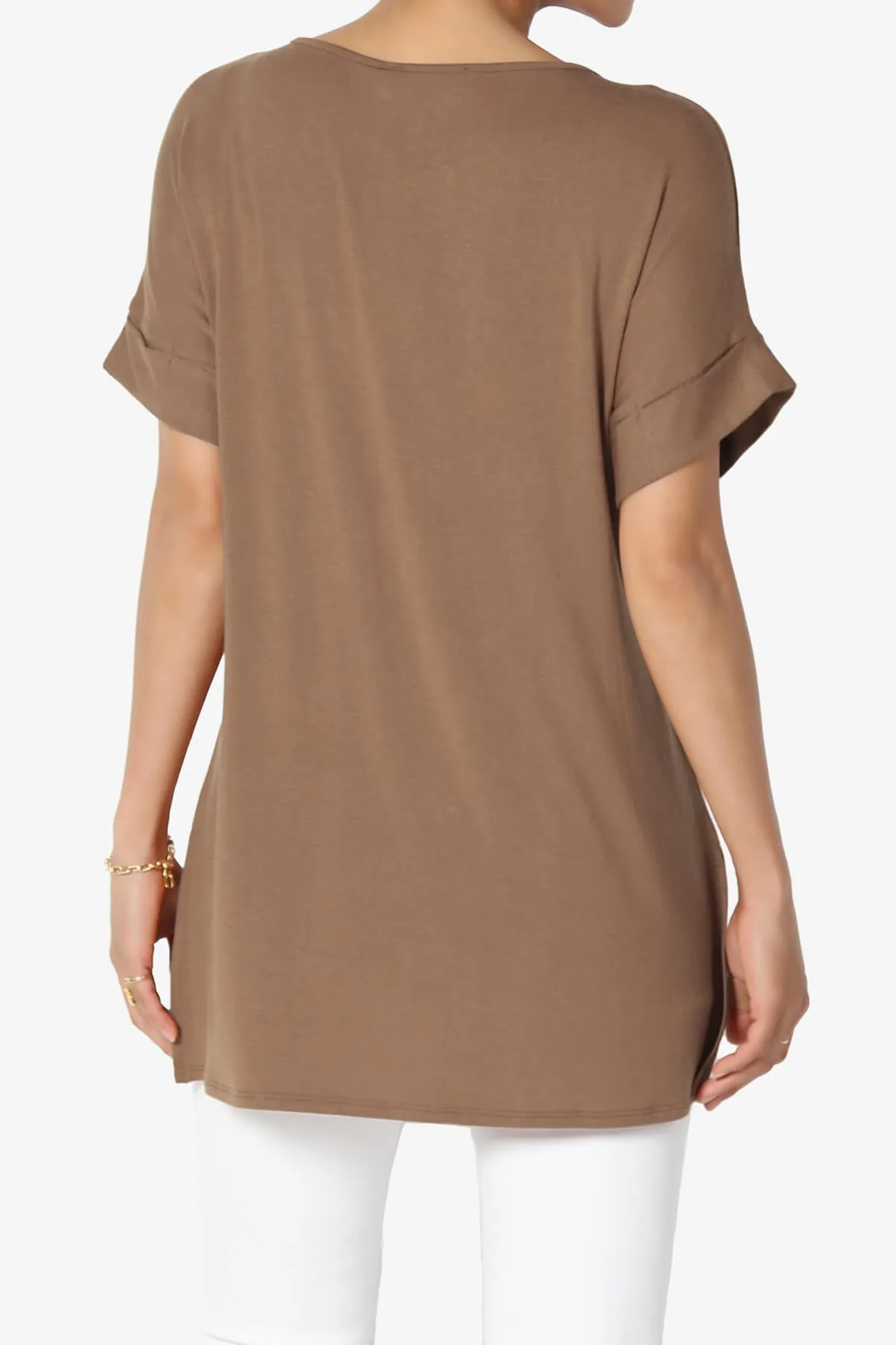 Poloma Modal Jersey Boat Neck Top PLUS