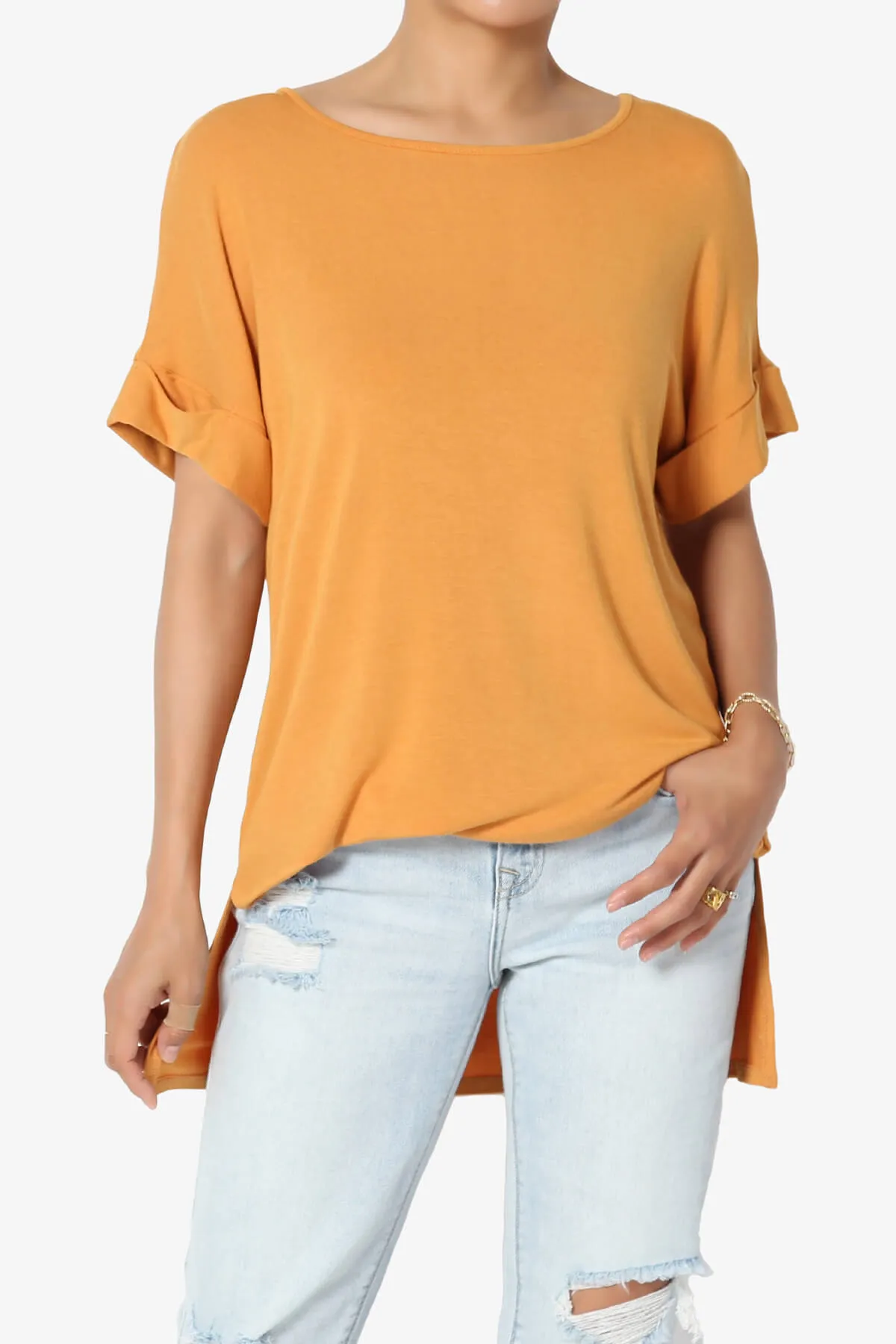 Poloma Modal Jersey Boat Neck Top PLUS
