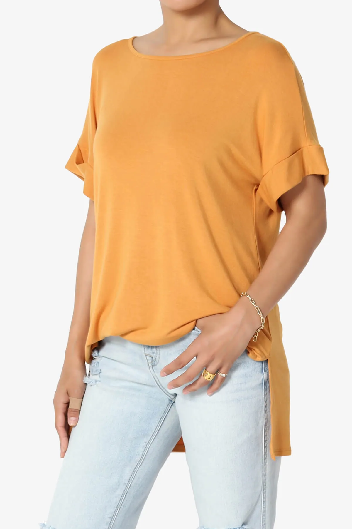 Poloma Modal Jersey Boat Neck Top PLUS
