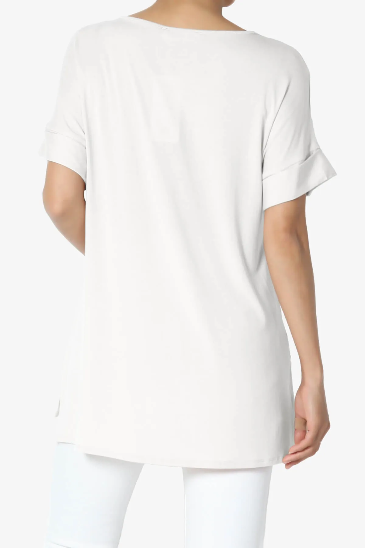 Poloma Modal Jersey Boat Neck Top PLUS