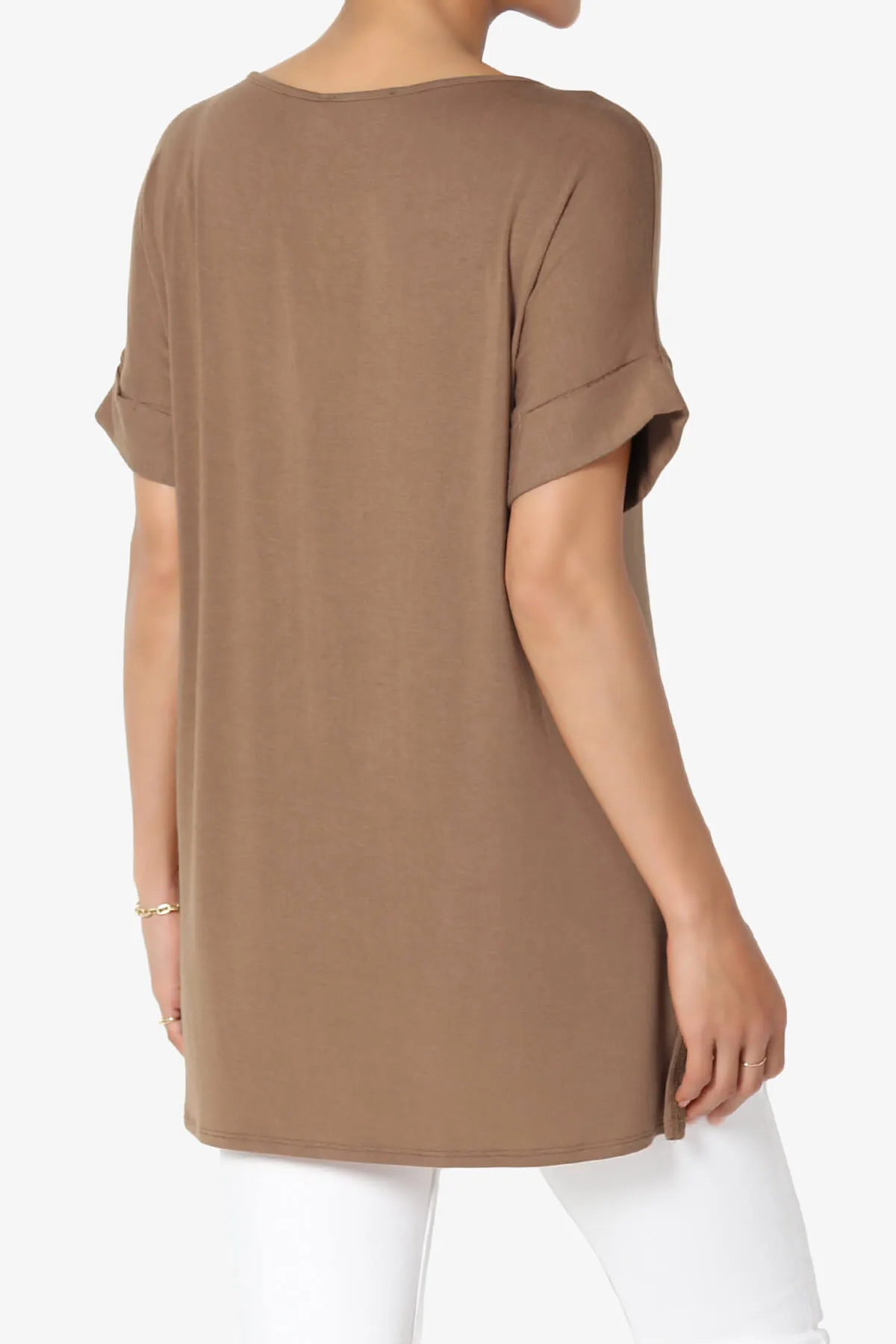 Poloma Modal Jersey Boat Neck Top PLUS