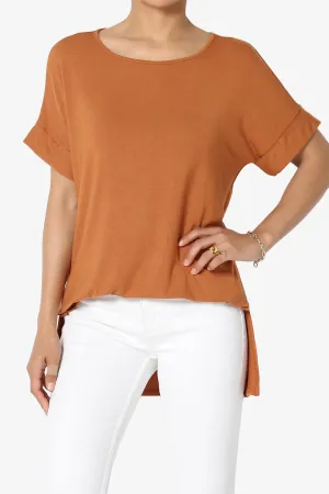 Poloma Modal Jersey Boat Neck Top PLUS