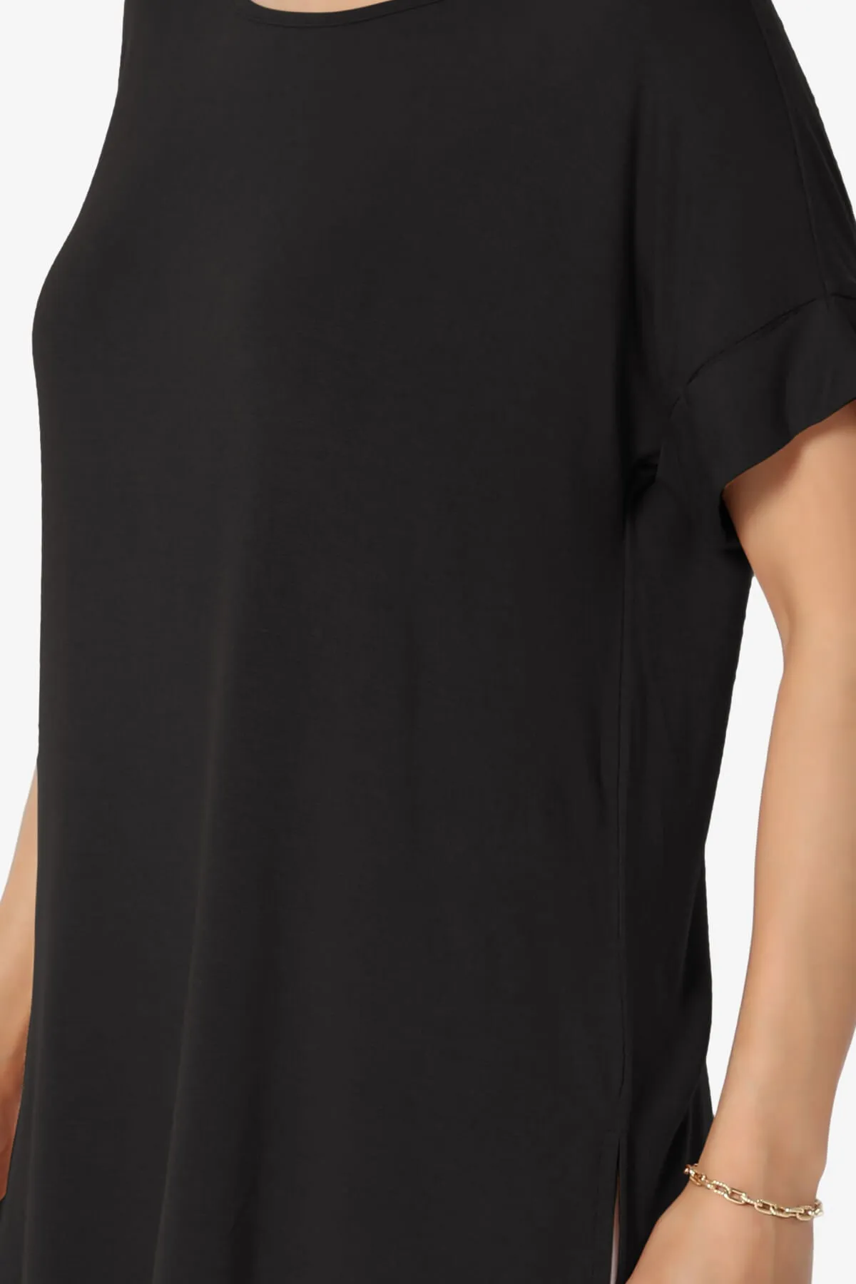 Poloma Modal Jersey Boat Neck Top PLUS