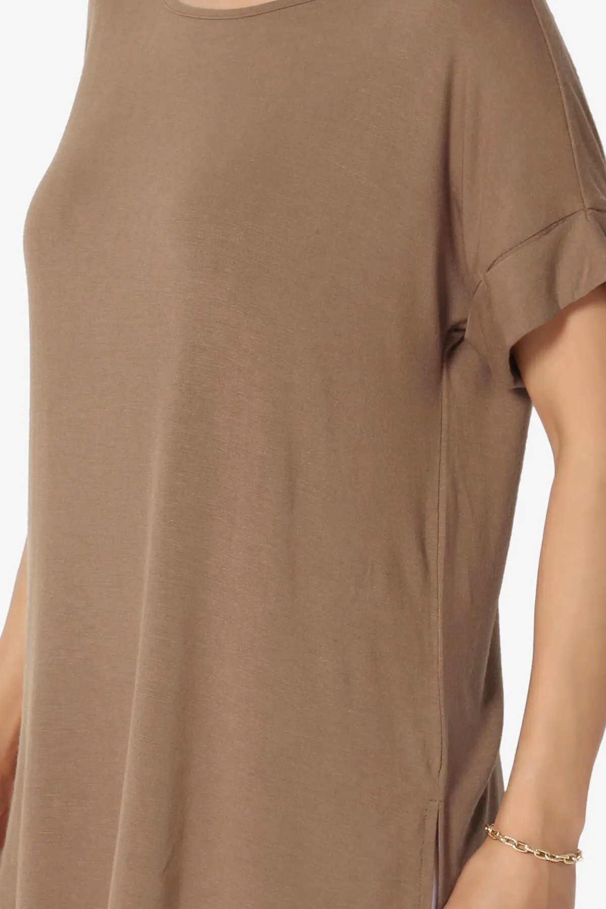 Poloma Modal Jersey Boat Neck Top PLUS