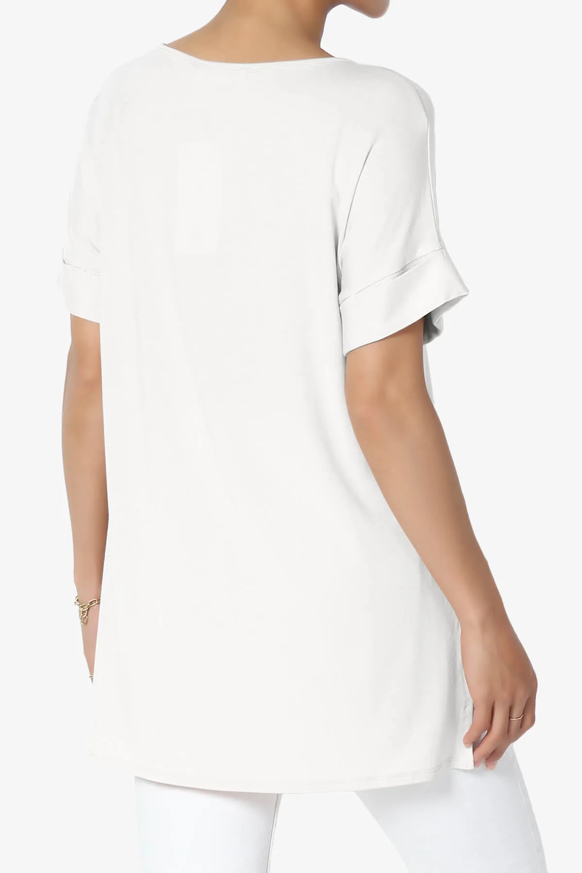Poloma Modal Jersey Boat Neck Top PLUS