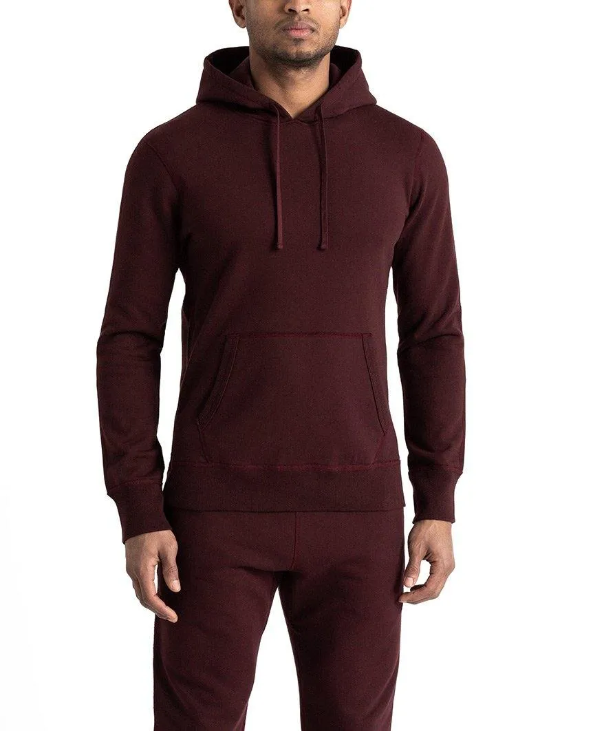 Pullover Hoodie Midweight Terry Crimson