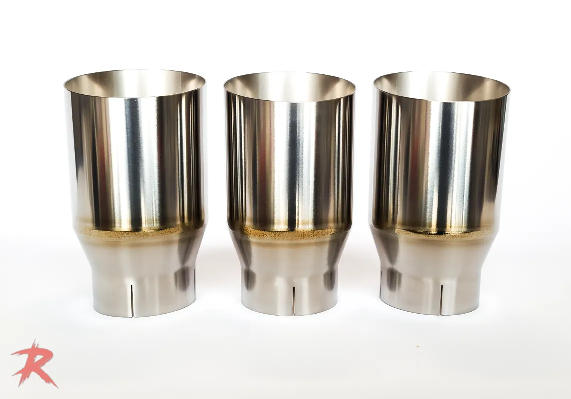 Rampage Slip-on Exhaust Tips for AWE – FK8 Type-R