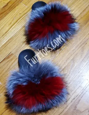RED AND SILVER FLUFFY