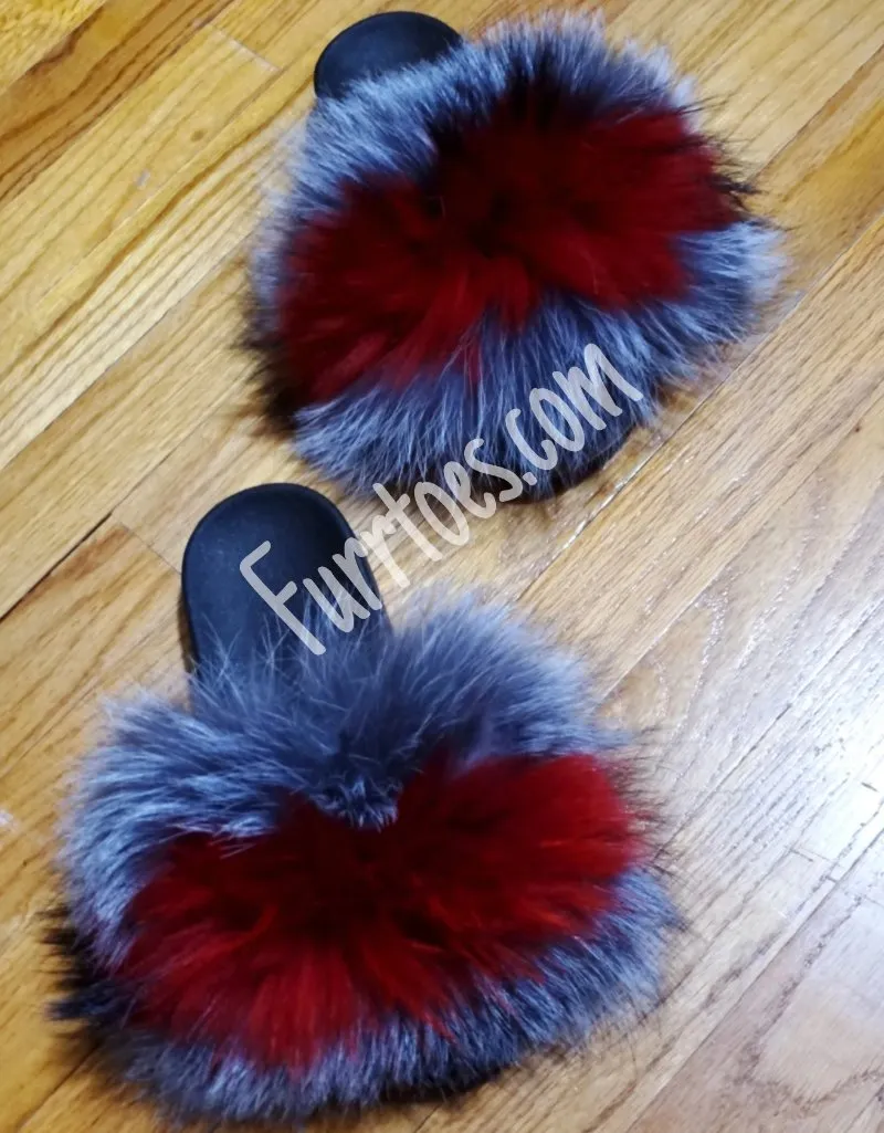 RED AND SILVER FLUFFY