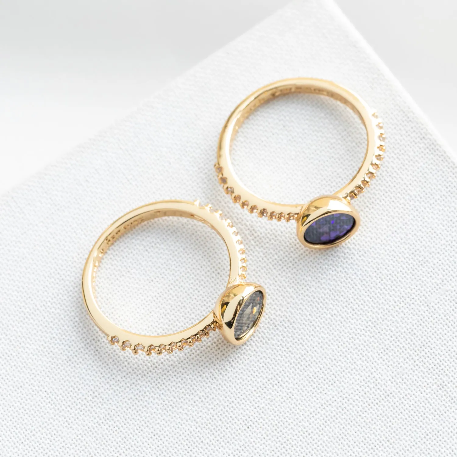Reflecting Pool Mini Round Ring Set Size 7