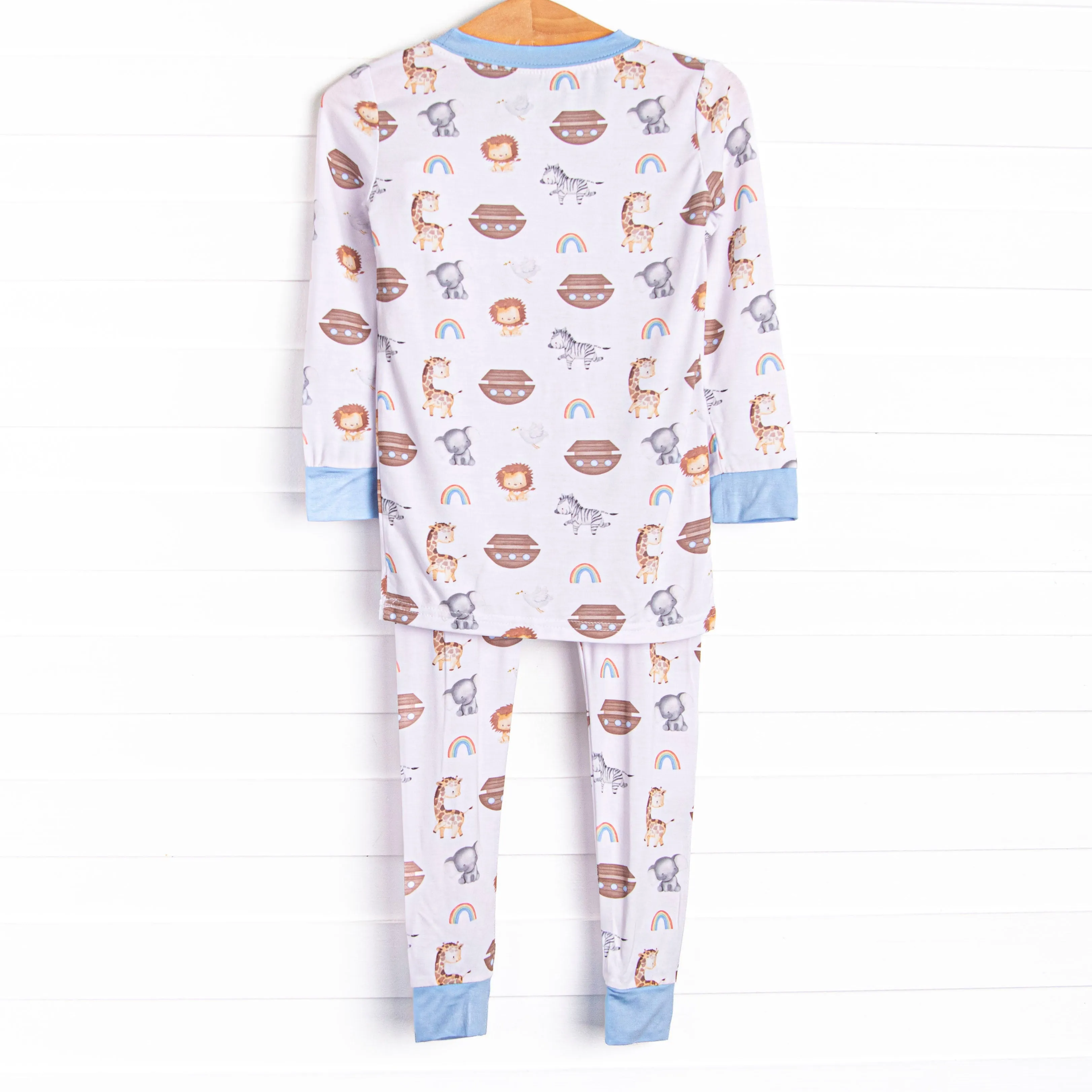 Rock-a-Bye Boat Bamboo Pajama Set, Blue