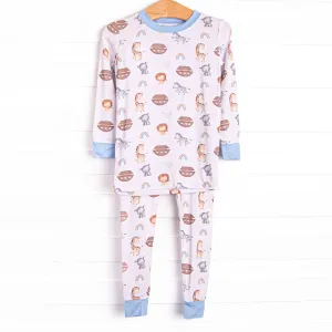 Rock-a-Bye Boat Bamboo Pajama Set, Blue