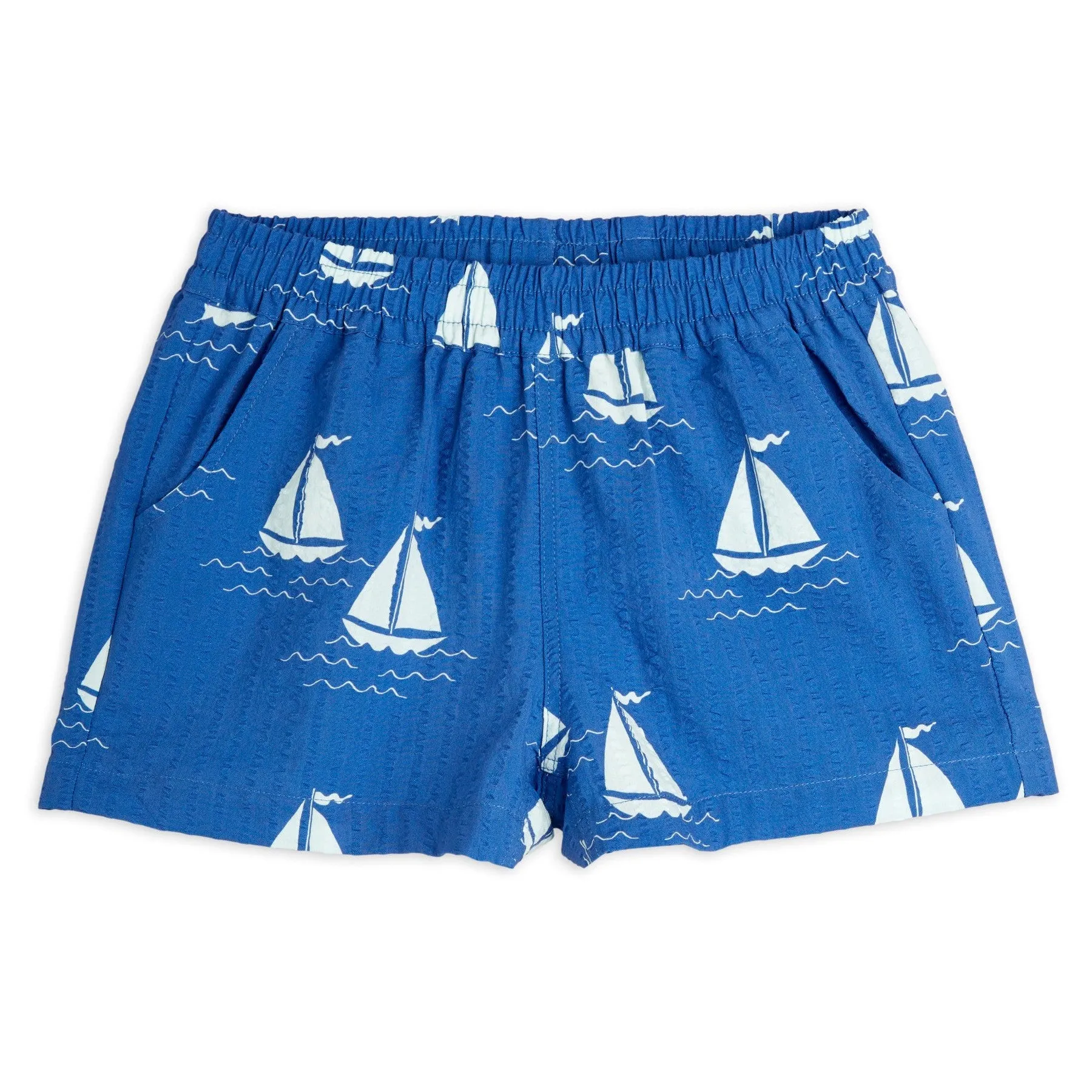 Sailing Boat Woven Shorts by Mini Rodini