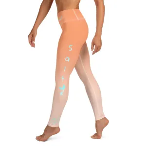 Salty Mermaid Performance Leggings (Sunset)