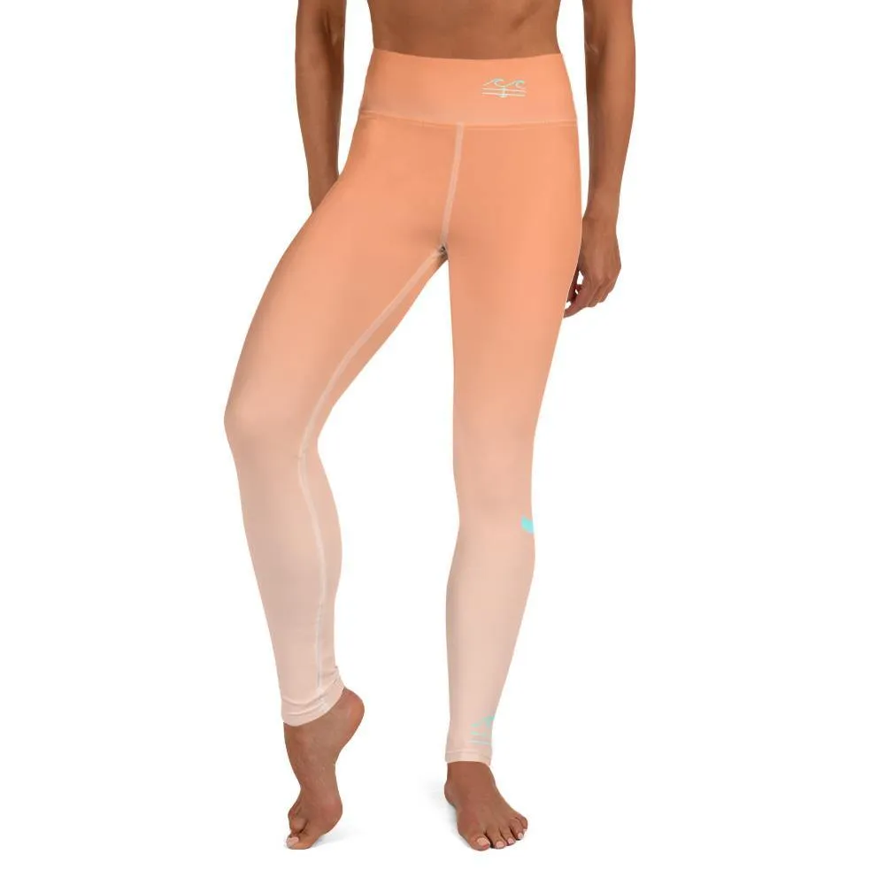 Salty Mermaid Performance Leggings (Sunset)