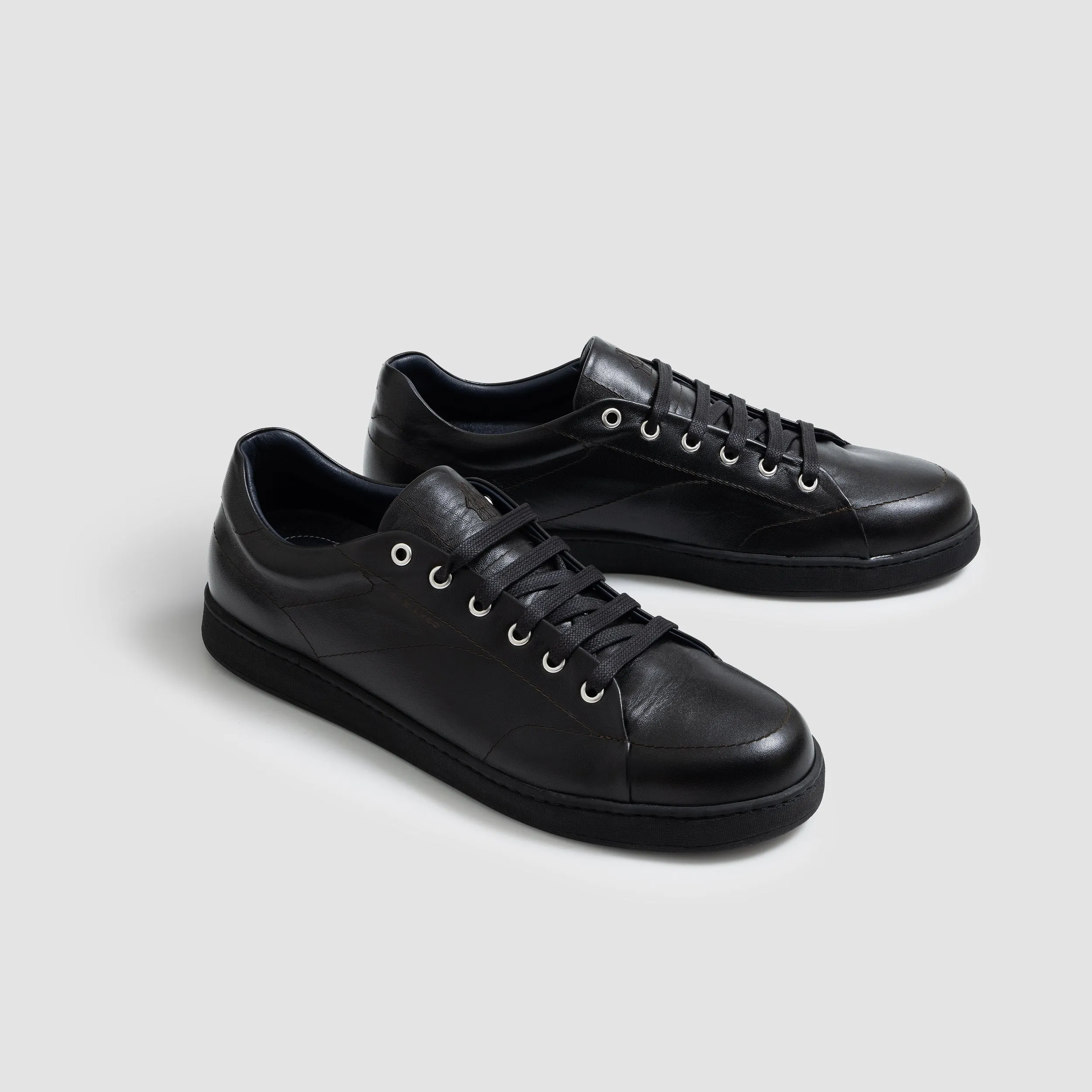 Saraceno Laser Vitellino Nero Men’s Sneaker