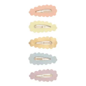 Scalloped Sparkle Mini Clips