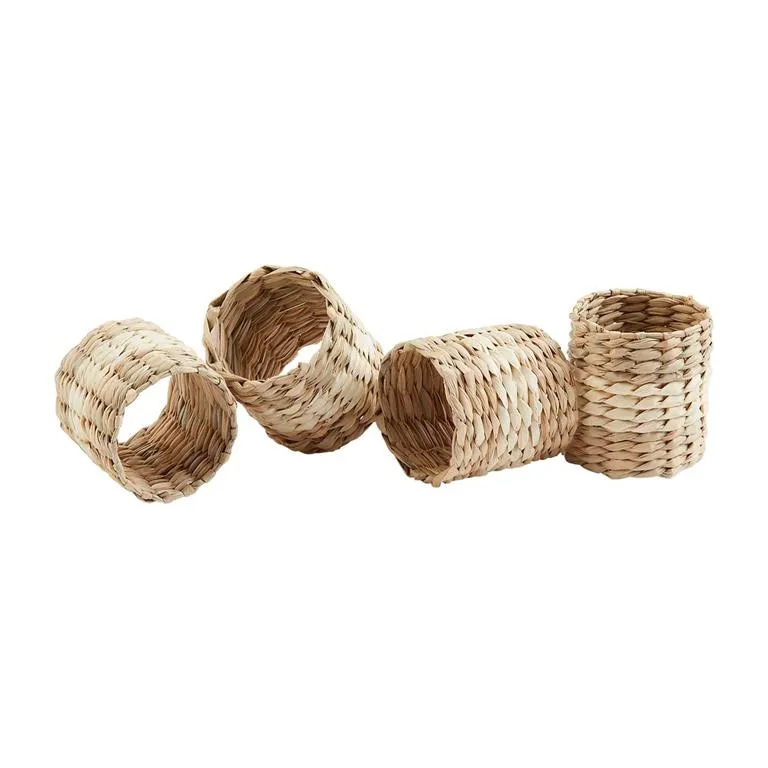 Seagrass Napkin Ring Set