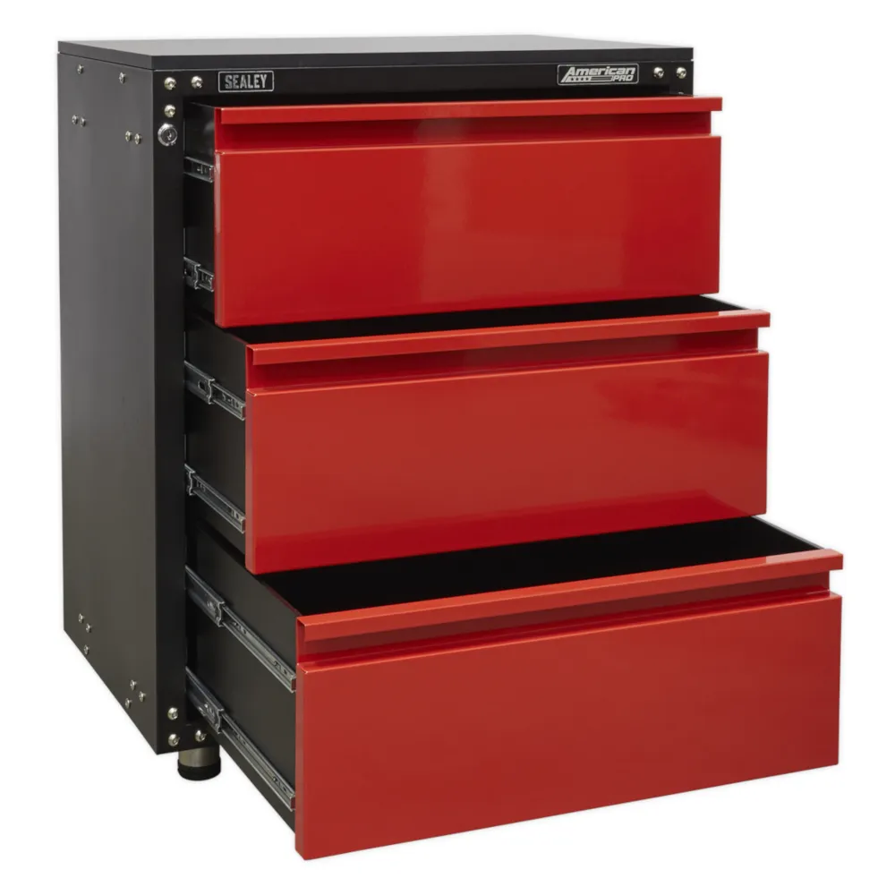 Sealey Modular 3 Drawer Cabinet with Worktop 665mm - C