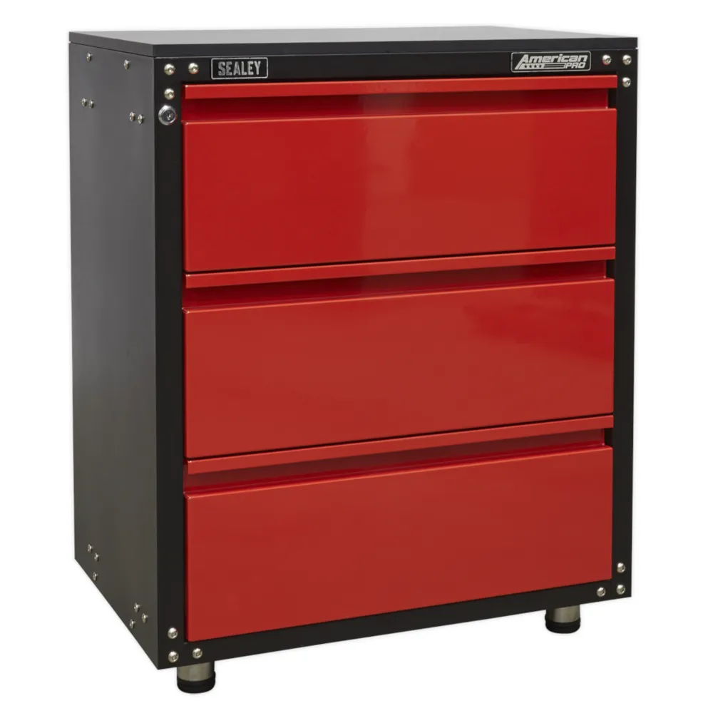 Sealey Modular 3 Drawer Cabinet with Worktop 665mm - C